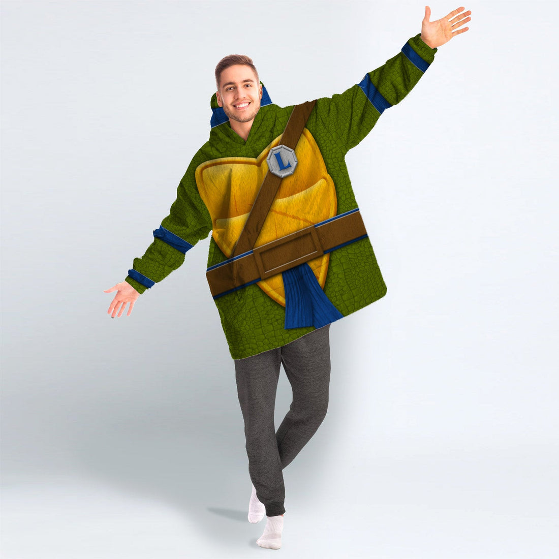 Leonardo Cosplay & Costume Over Size Hoodie Fleece One Size
