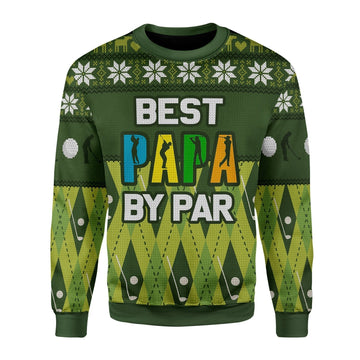 YMskins Unisex Sweatshirt Best Papa By Par 3D Apparel