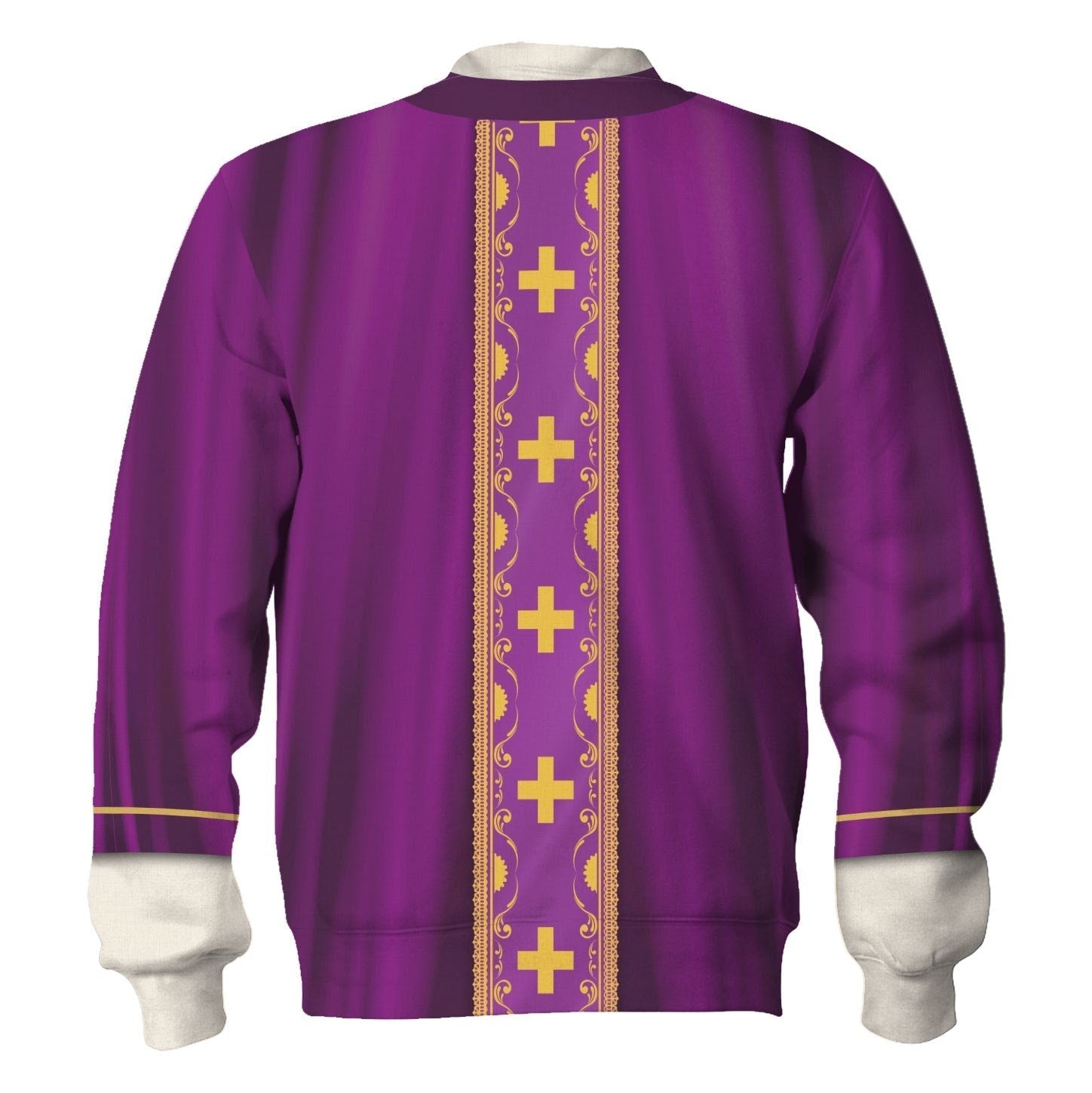 Tracksuit Tops Pullover Sweatshirt Pope Francis Purple Liturgical Vestment 3D Apparel