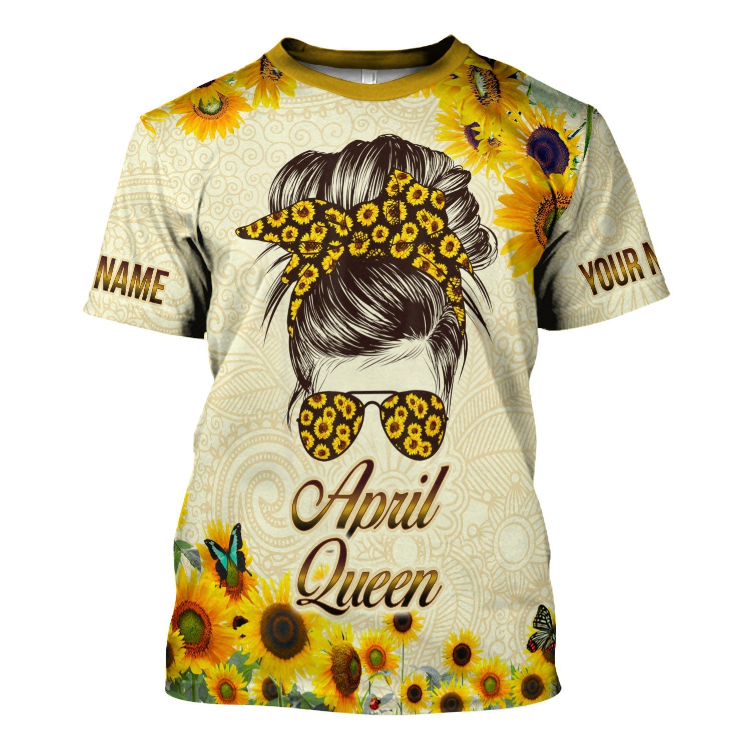 YMskins Personalized Tops April Queen All Over Printed