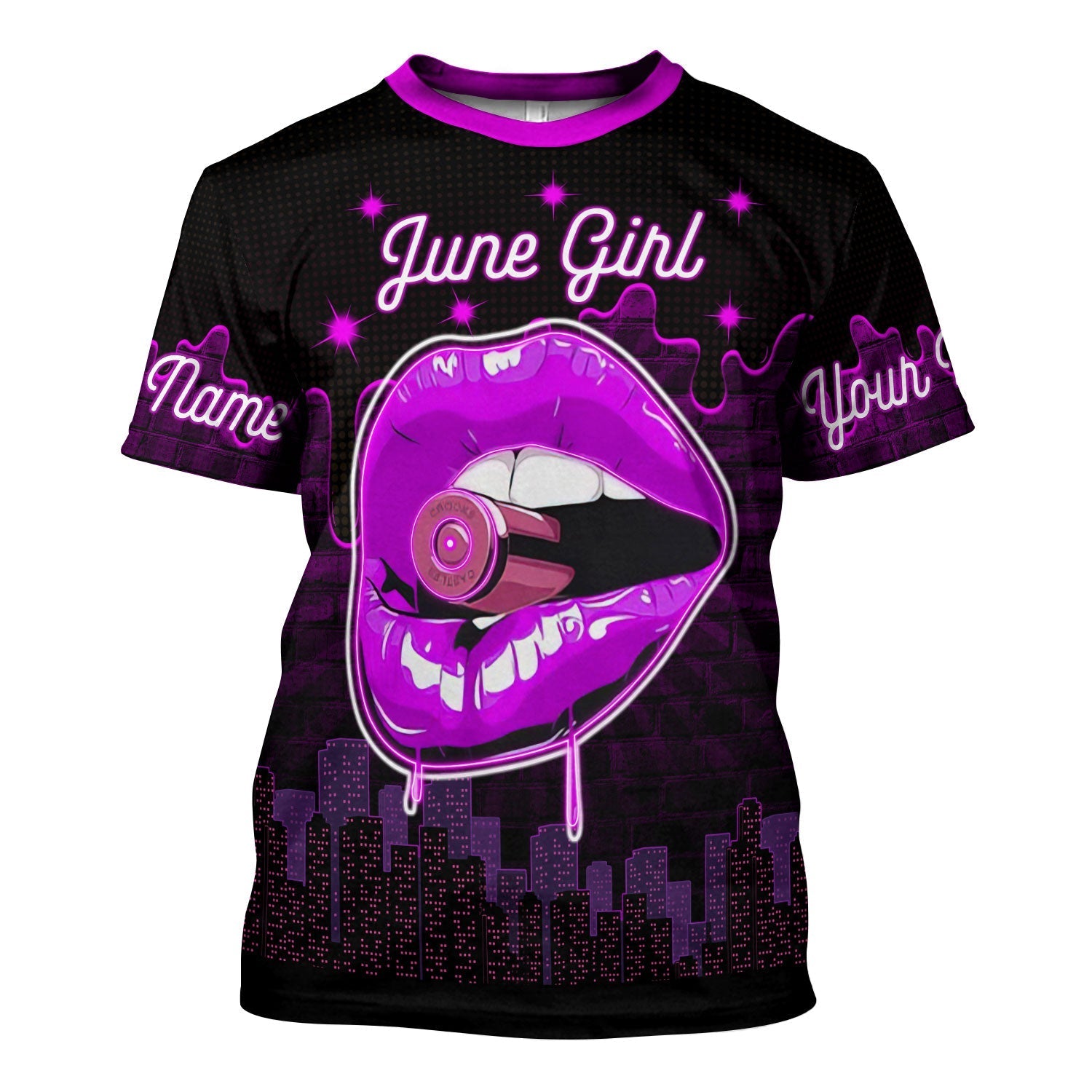 YMskins Personalized T-Shirt I'm A June Girl All Over Printed