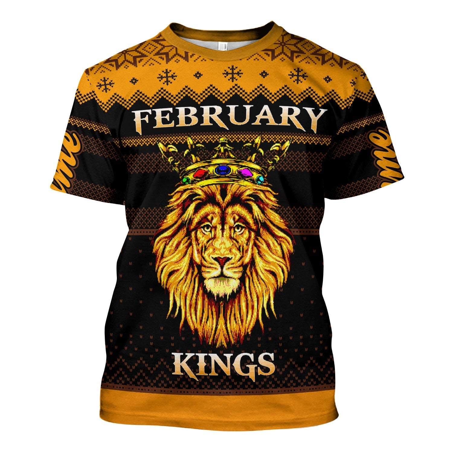 YMskins Personalized T-Shirt February Guy All Over Printed