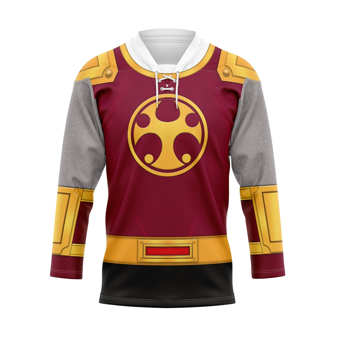 MakerHuman Crimson Thunder Power Rangers Ninja Storm Hockey Jersey Sweatpants
