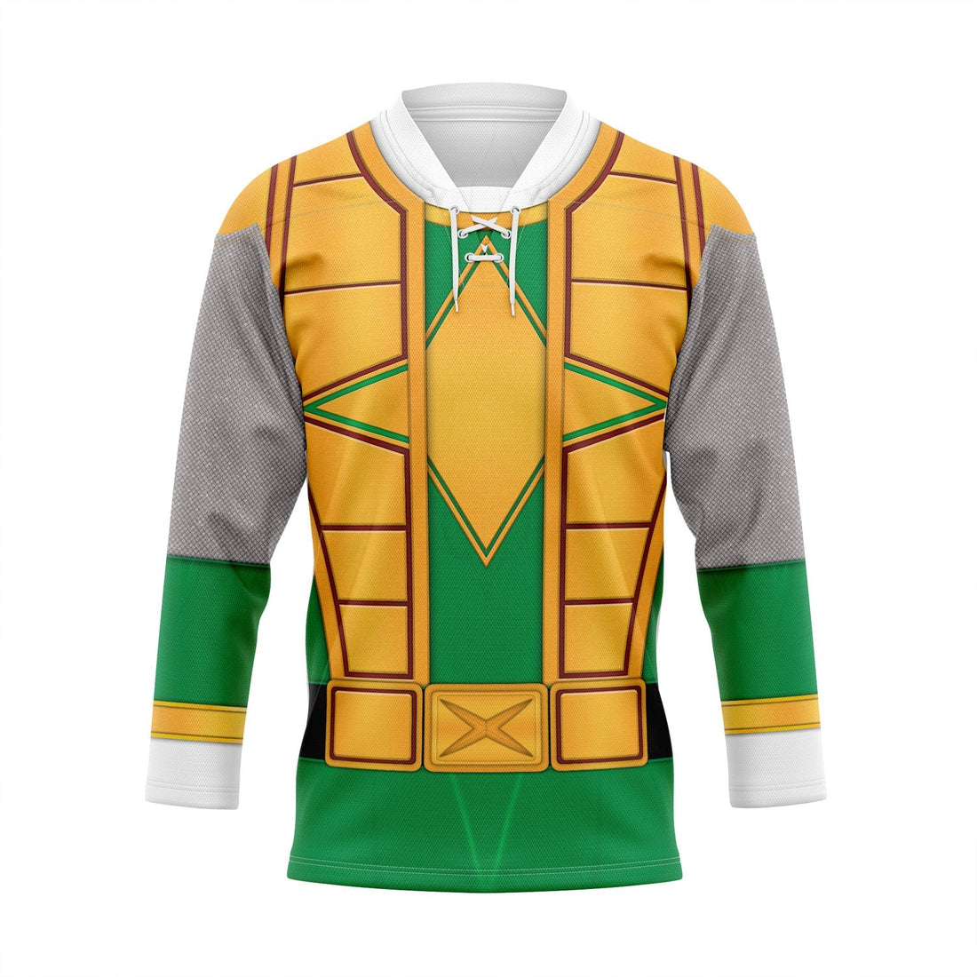 MakerHuman Green Samurai Power Rangers Ninja Storm Hockey Jersey Sweatpants