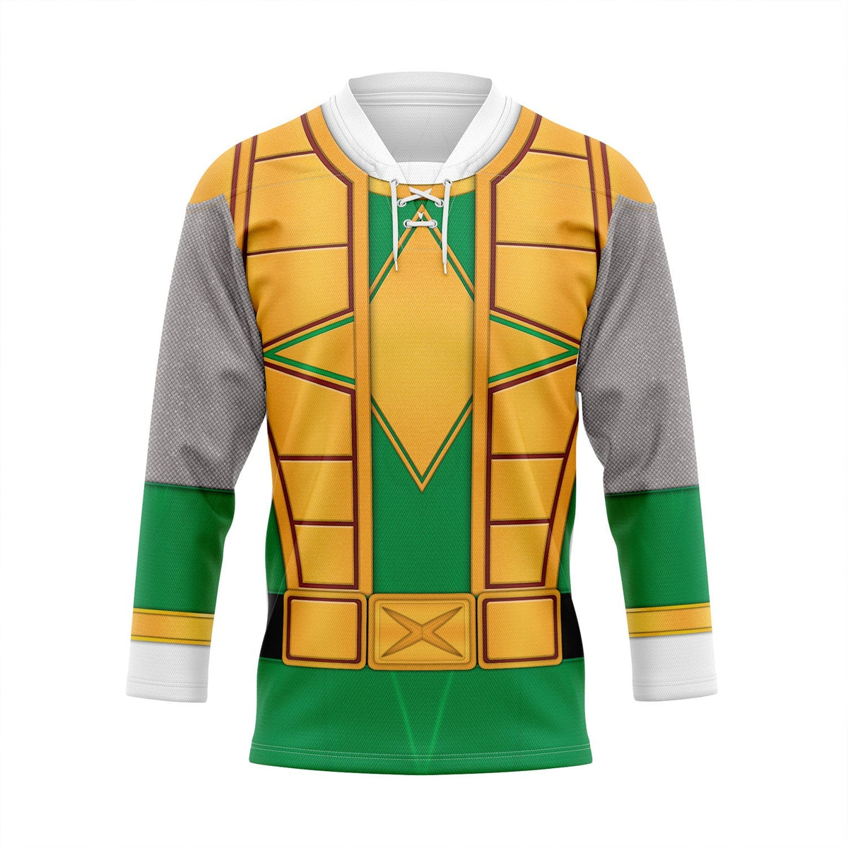 MakerHuman Green Samurai Power Rangers Ninja Storm Hockey Jersey Sweatpants