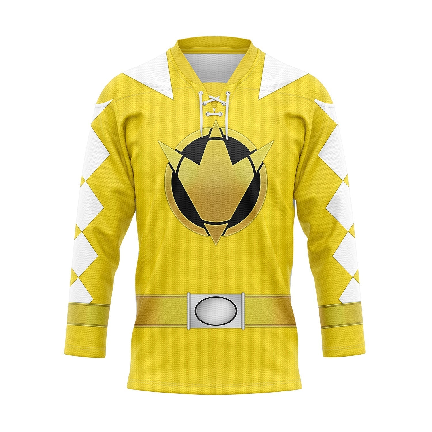 MakerHuman Yellow Dino Thunder Hockey Jersey Sweatpants