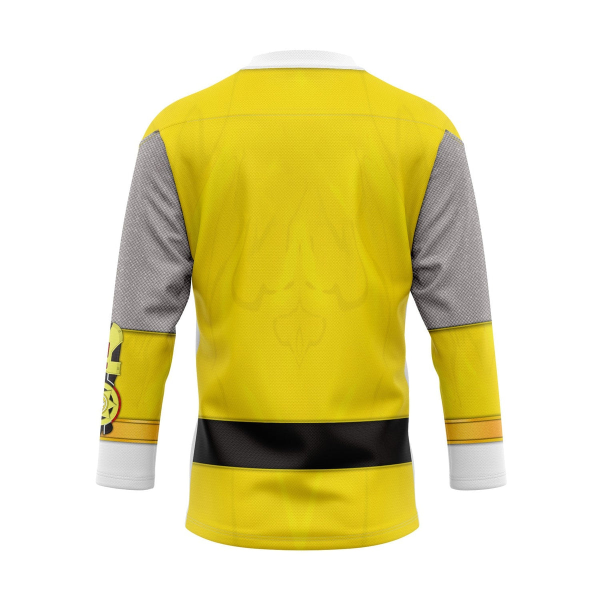 MakerHuman Yellow Samurai Power Rangers Ninja Storm Hockey Jersey Sweatpants