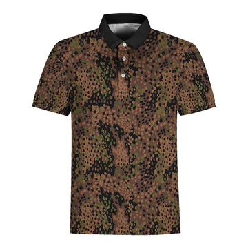CA002 German World War 2 (WWII) Erbsenmuster pattern Pea Dot CAMO Polo Shirt