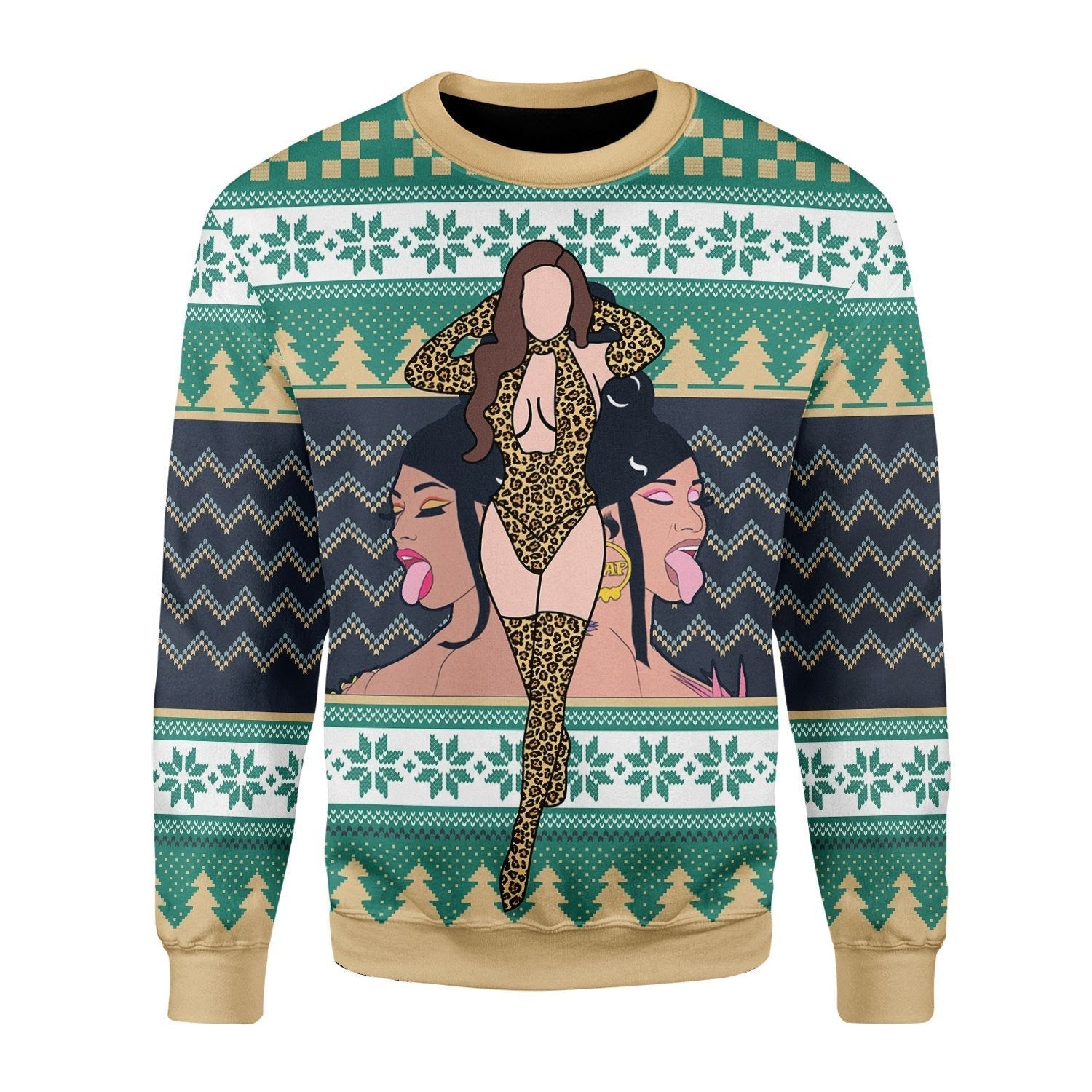 YMskins Christmas Sweater Make It Rain For Wet As Pu**y 3D Apparel