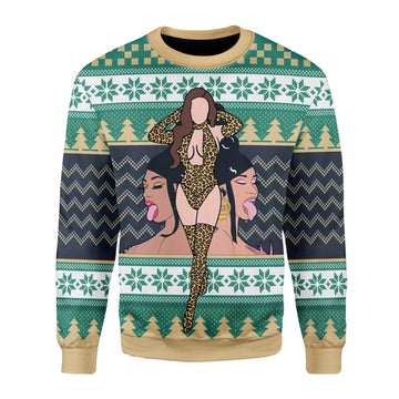 YMskins Christmas Sweater Make It Rain For Wet As Pu**y 3D Apparel