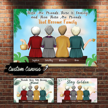 Customized Canvas Poster Wall Art Thank You For Being Friends