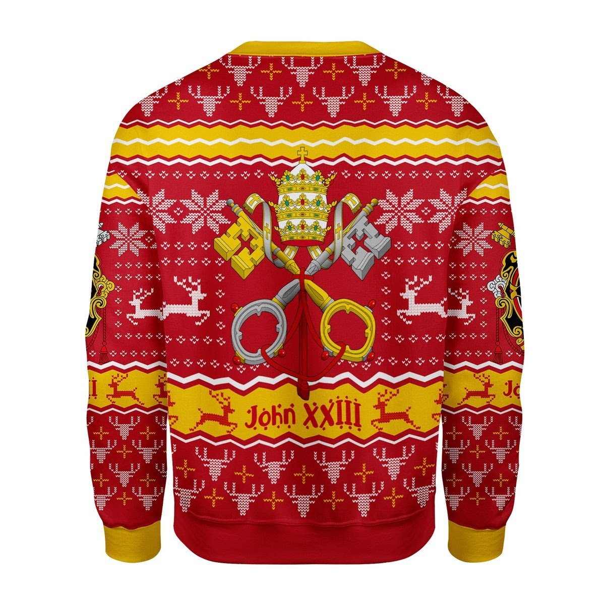 Gearhomies Christmas Unisex Sweater John XXIII Coat Of Arms 3D Apparel