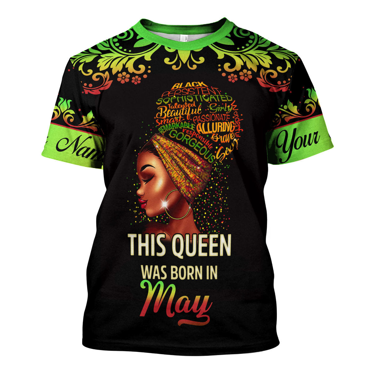 YMskins Personalized Tops May Girl I Am 100% Me All Over Printed