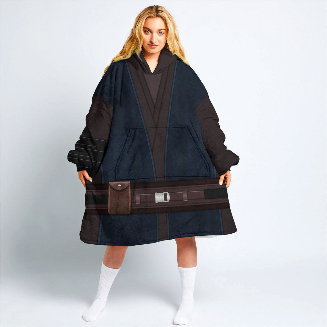 MakerHuman Anakin Skywalker's Jedi Robes Cosplay & Costume Over Size Hoodie Fleece One Size