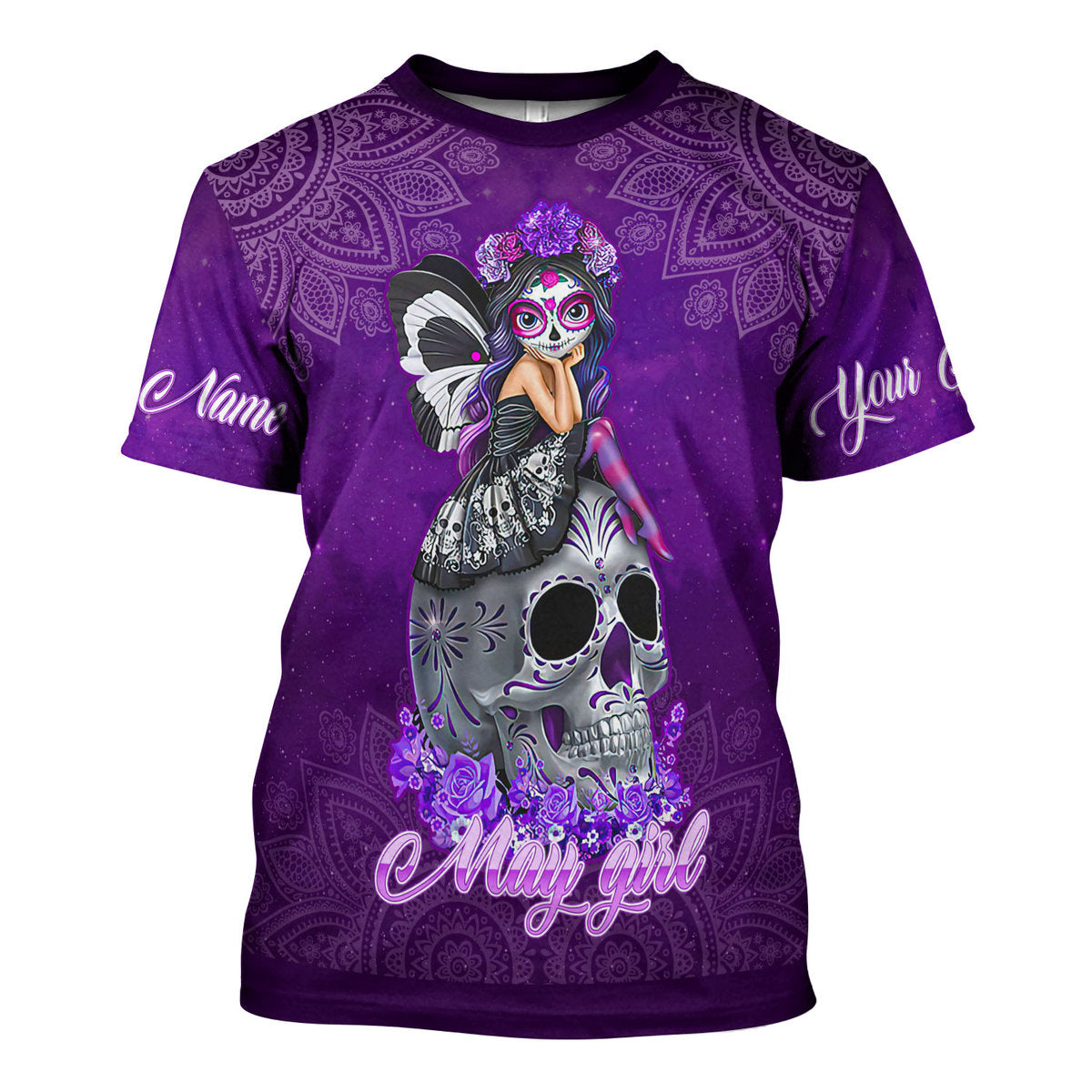YMskins Personalized T-Shirt May Girl I Have Tattoos All Over Printed