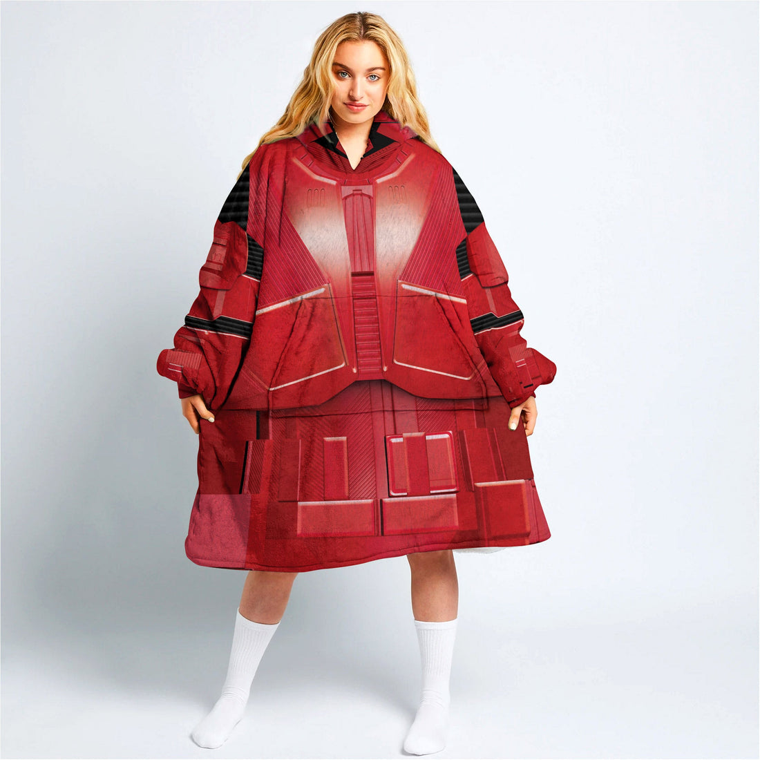 MakerHuman Sith Trooper Cosplay & Costume Over Size Hoodie Fleece One Size