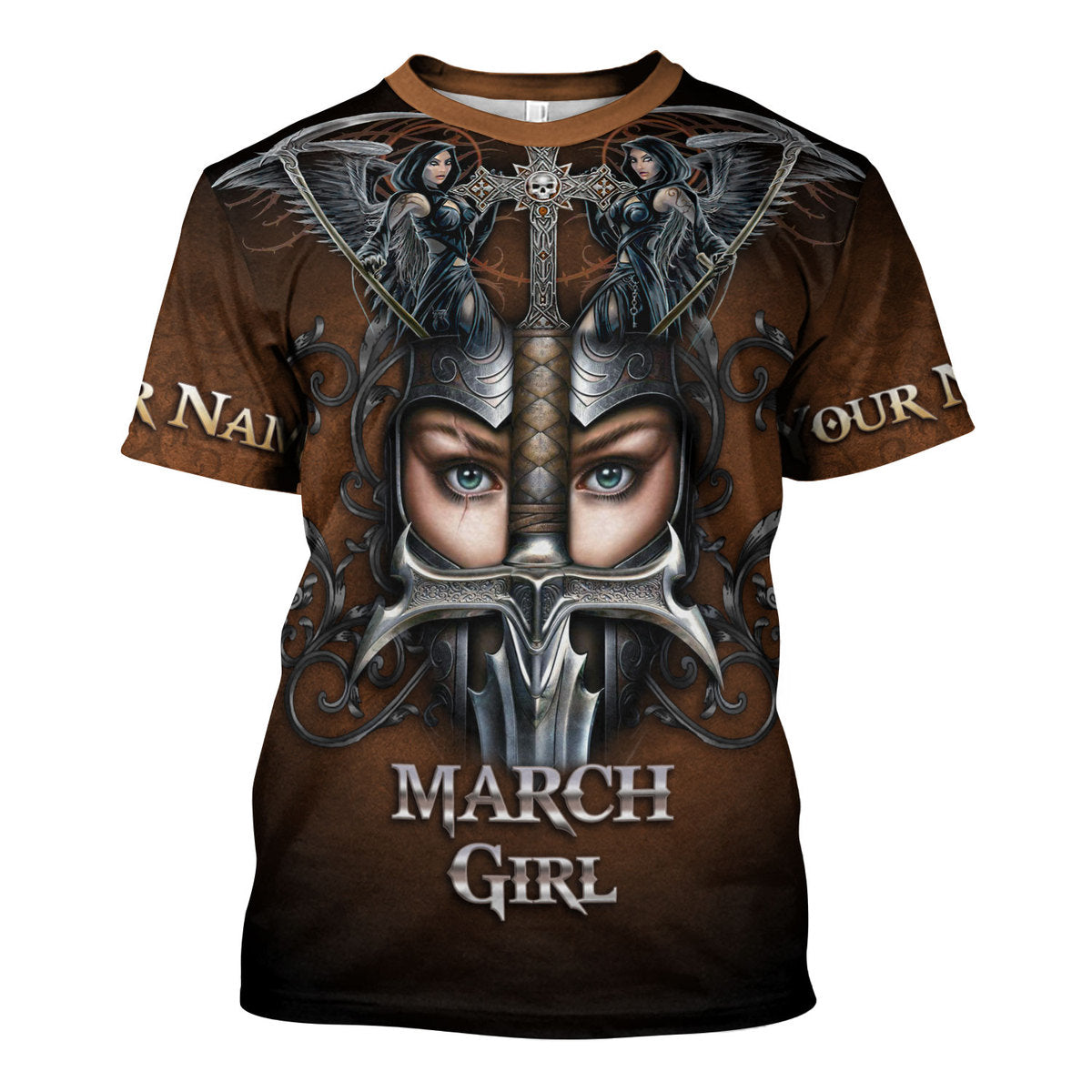 YMskins Personalized T-Shirt March Girl All Over Printed