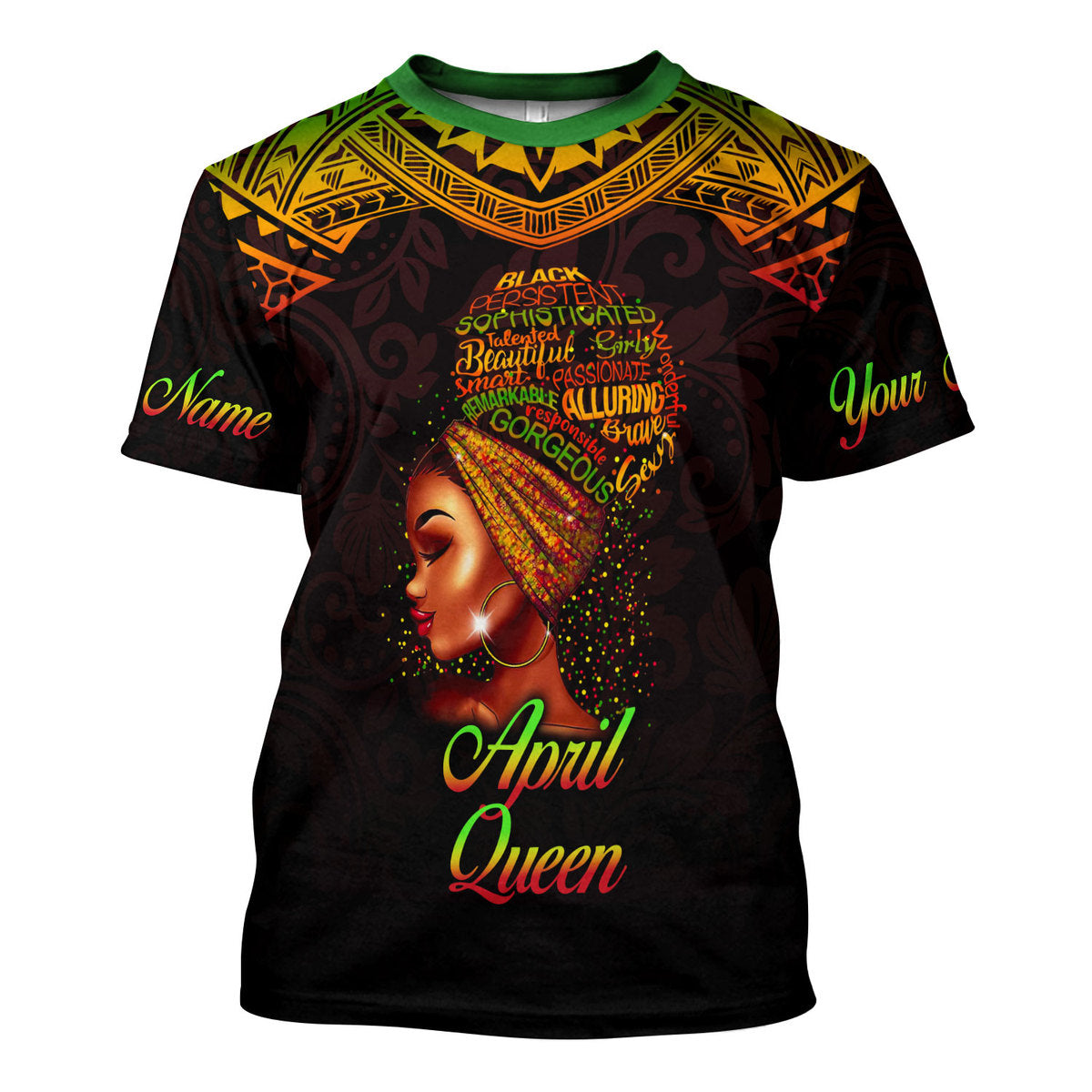 YMskins Personalized Tops April Queen All Over Printed