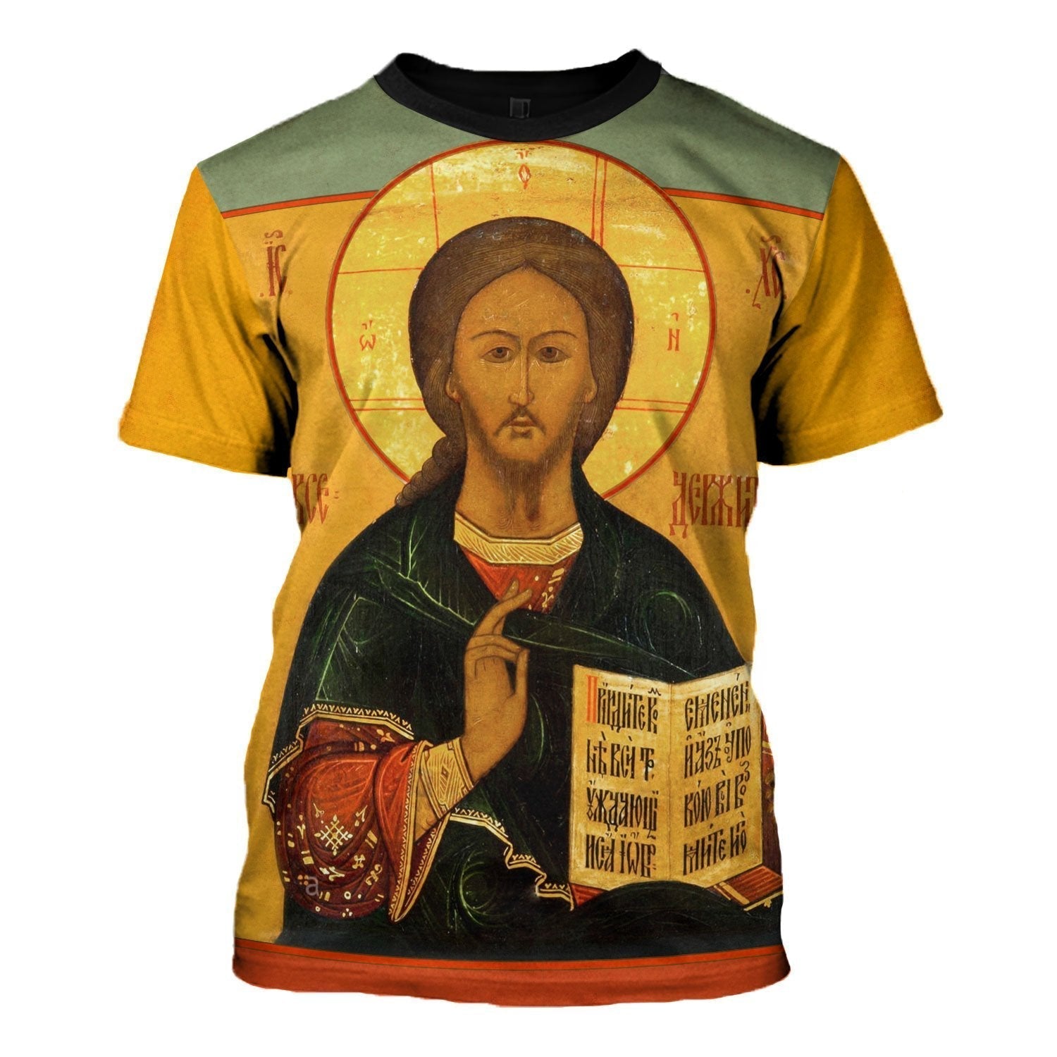 YMskins Unisex Tops Pullover Sweatshirt Orthodox Jesus 3D Apparel
