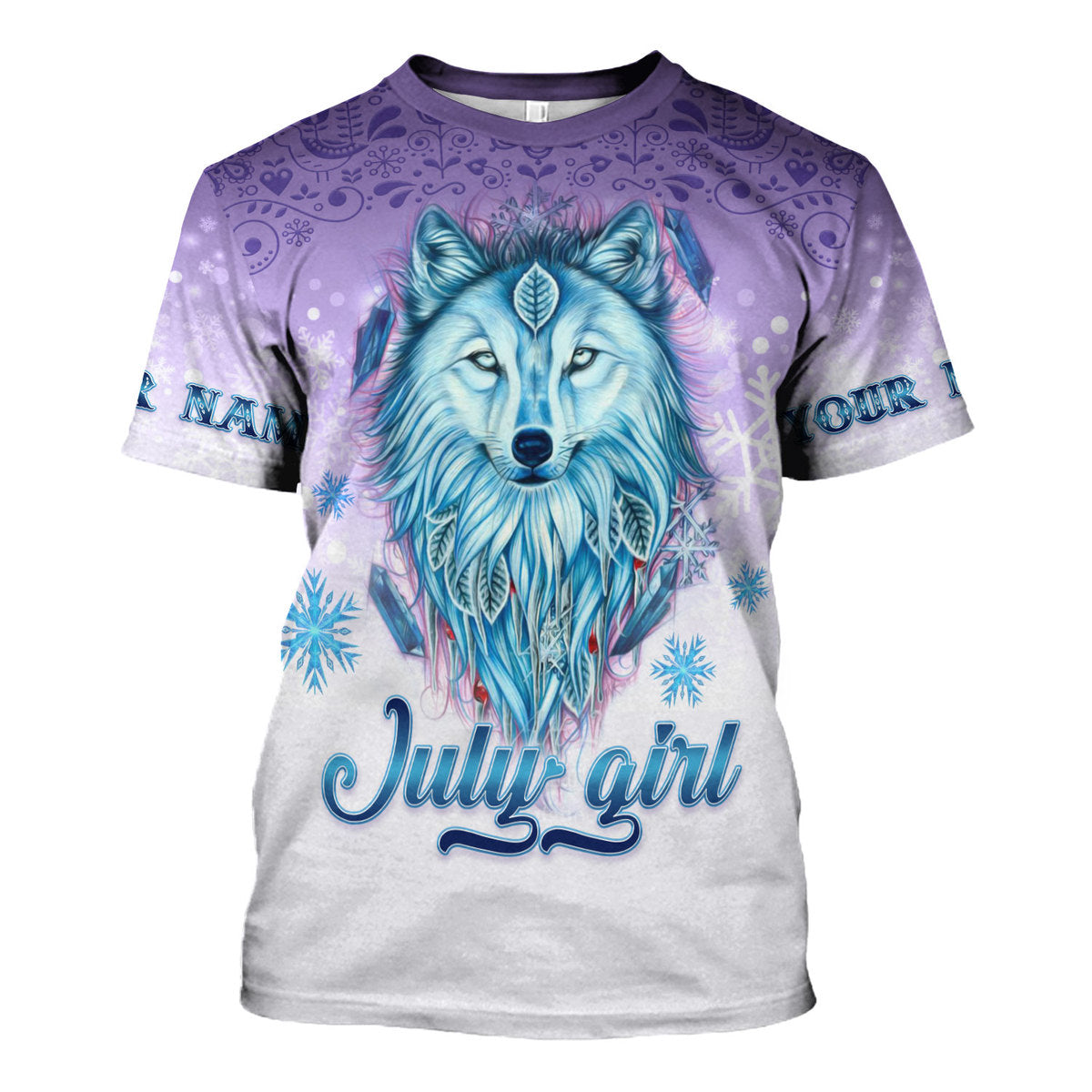 YMskins Personalized T-Shirt I'm A July Queen All Over Printed