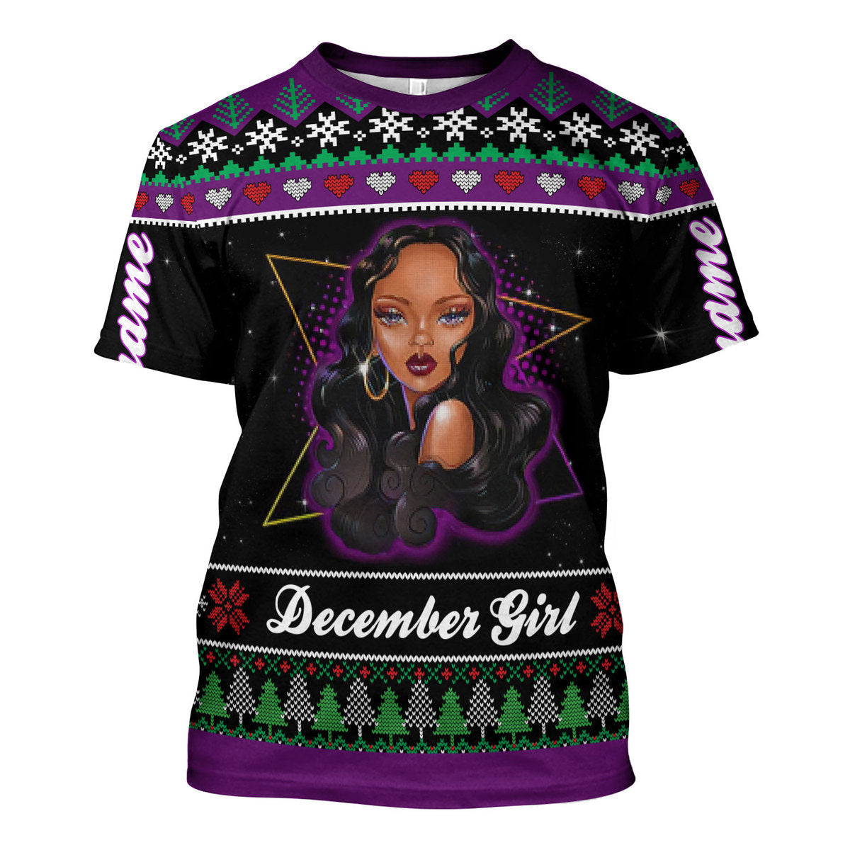 YMskins Personalized  Tops  December Girl All Over Printed