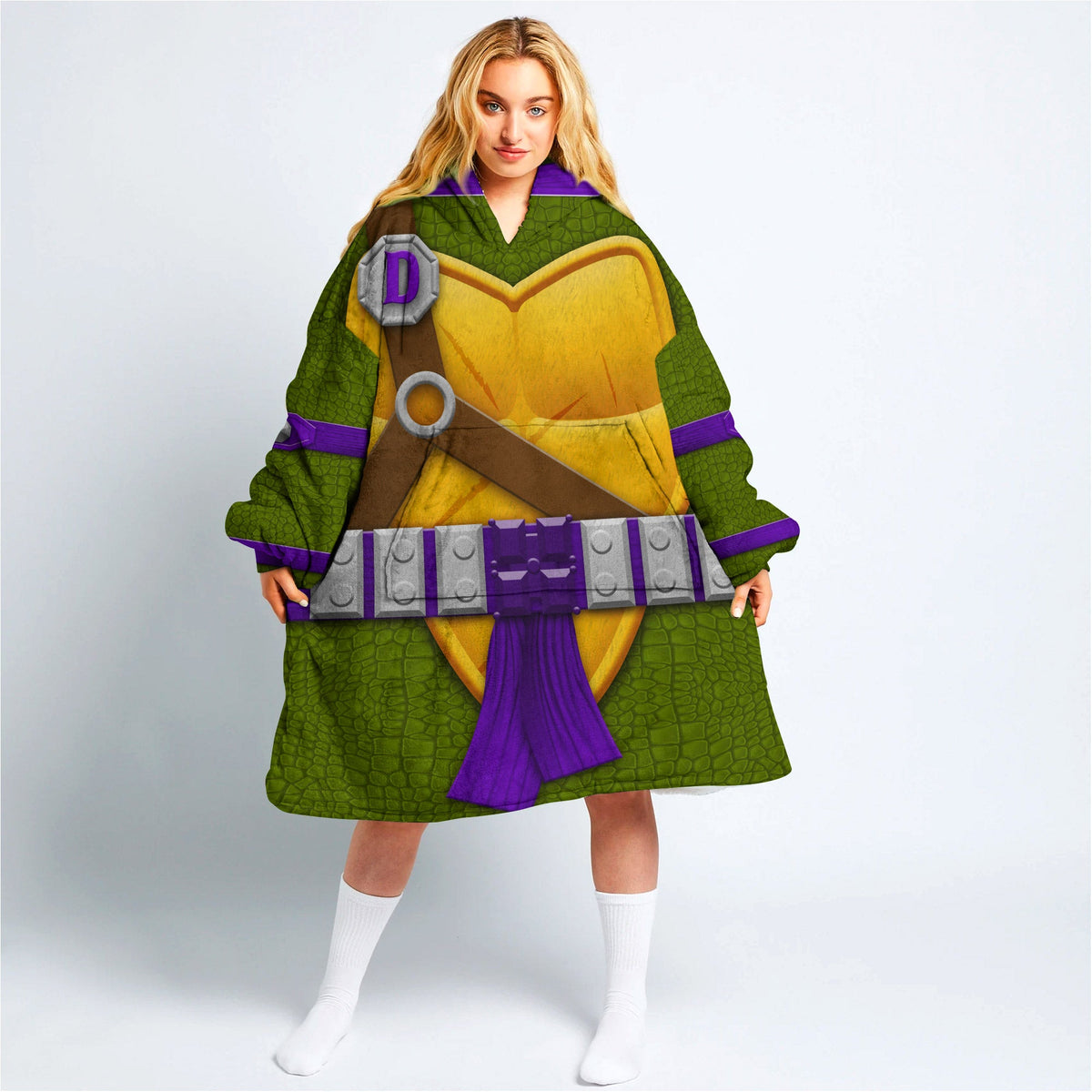 Donatello Cosplay & Costume Over Size Hoodie Fleece One Size
