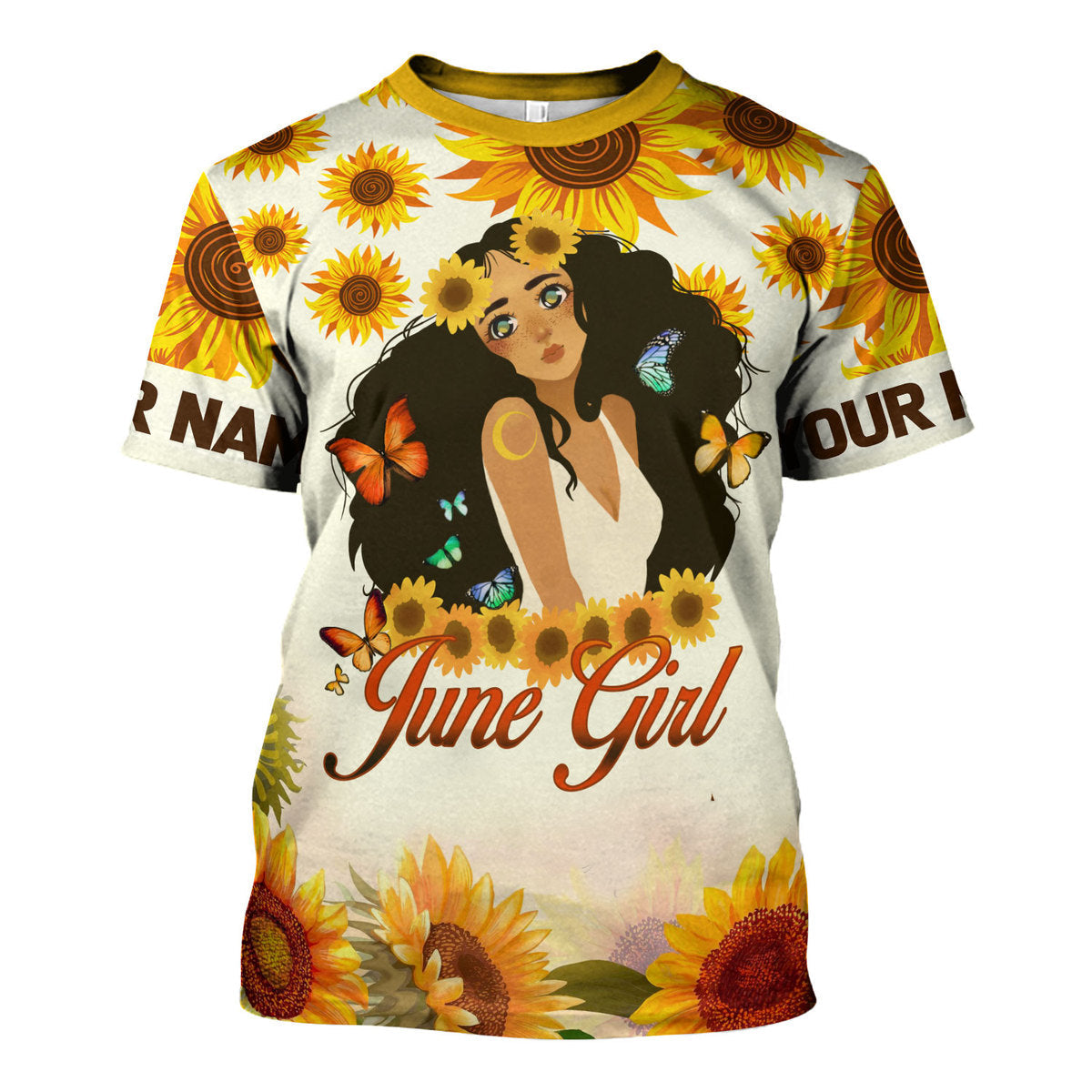 YMskins Personalized Tops June Girl All Over Printed