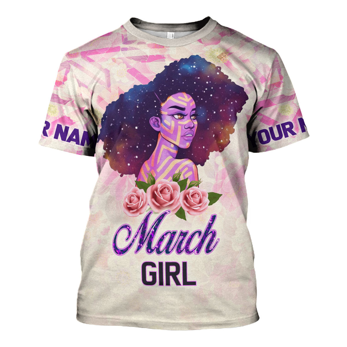 YMskins Personalized Tops March Girl All Over Printed