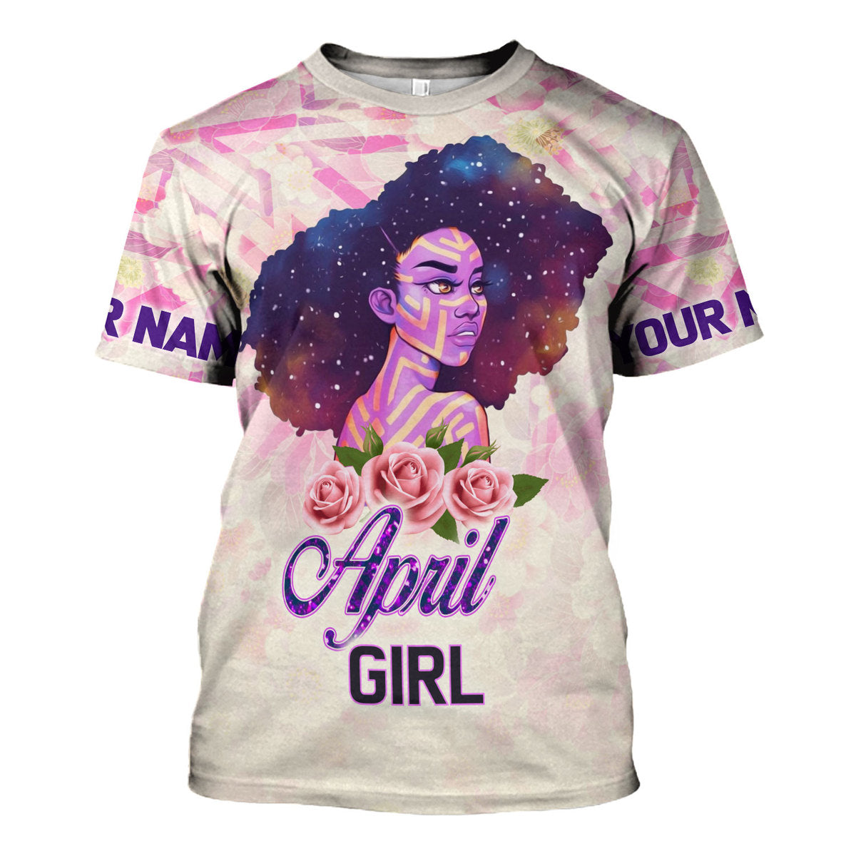 YMskins Personalized Tops April Girl All Over Printed