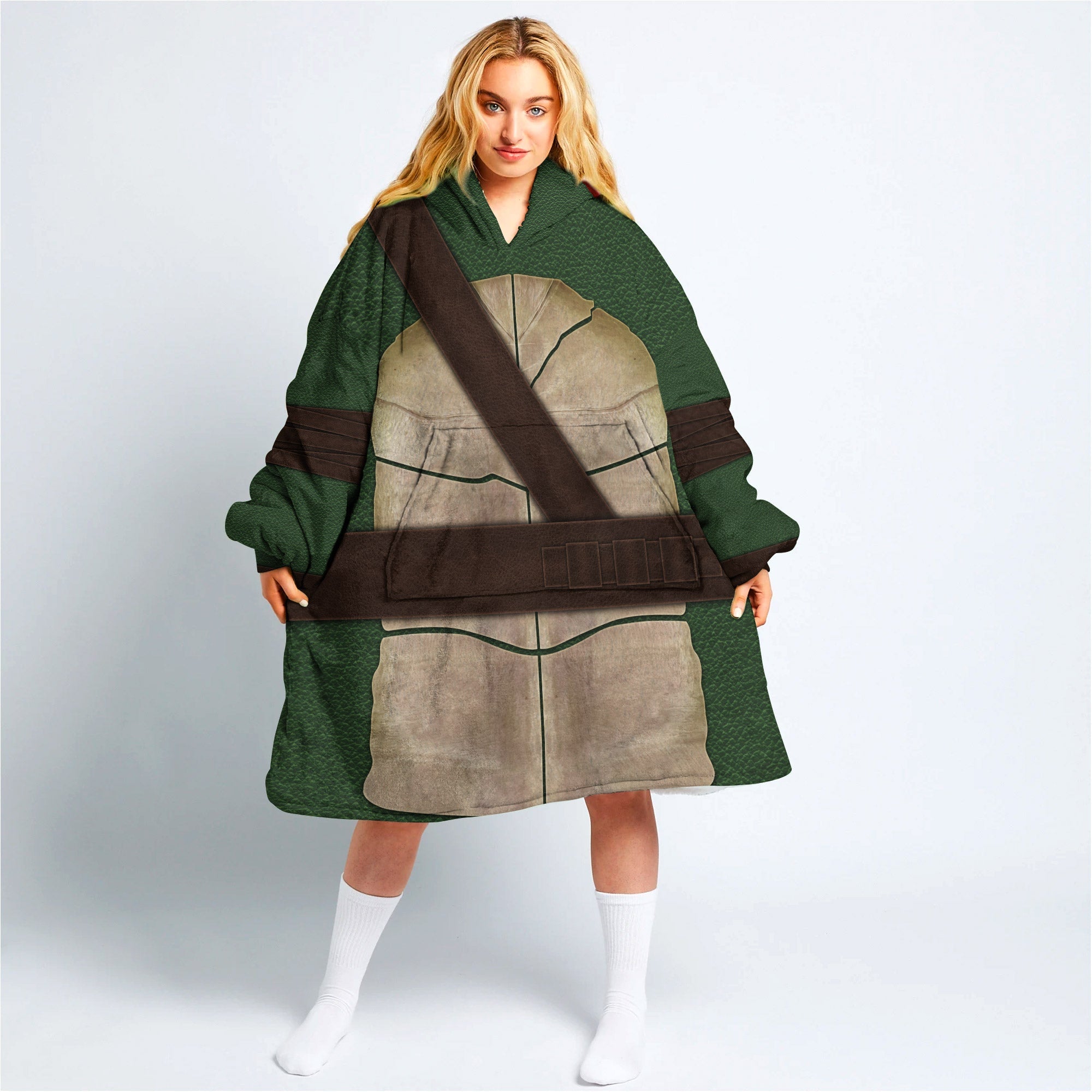 Ninja Turtles Donatello Cosplay & Costume Over Size Hoodie Fleece One Size