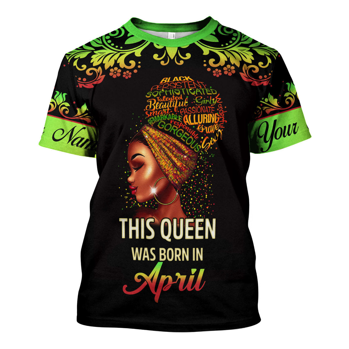 YMskins Personalized Tops April Girl I Am 100% Me All Over Printed