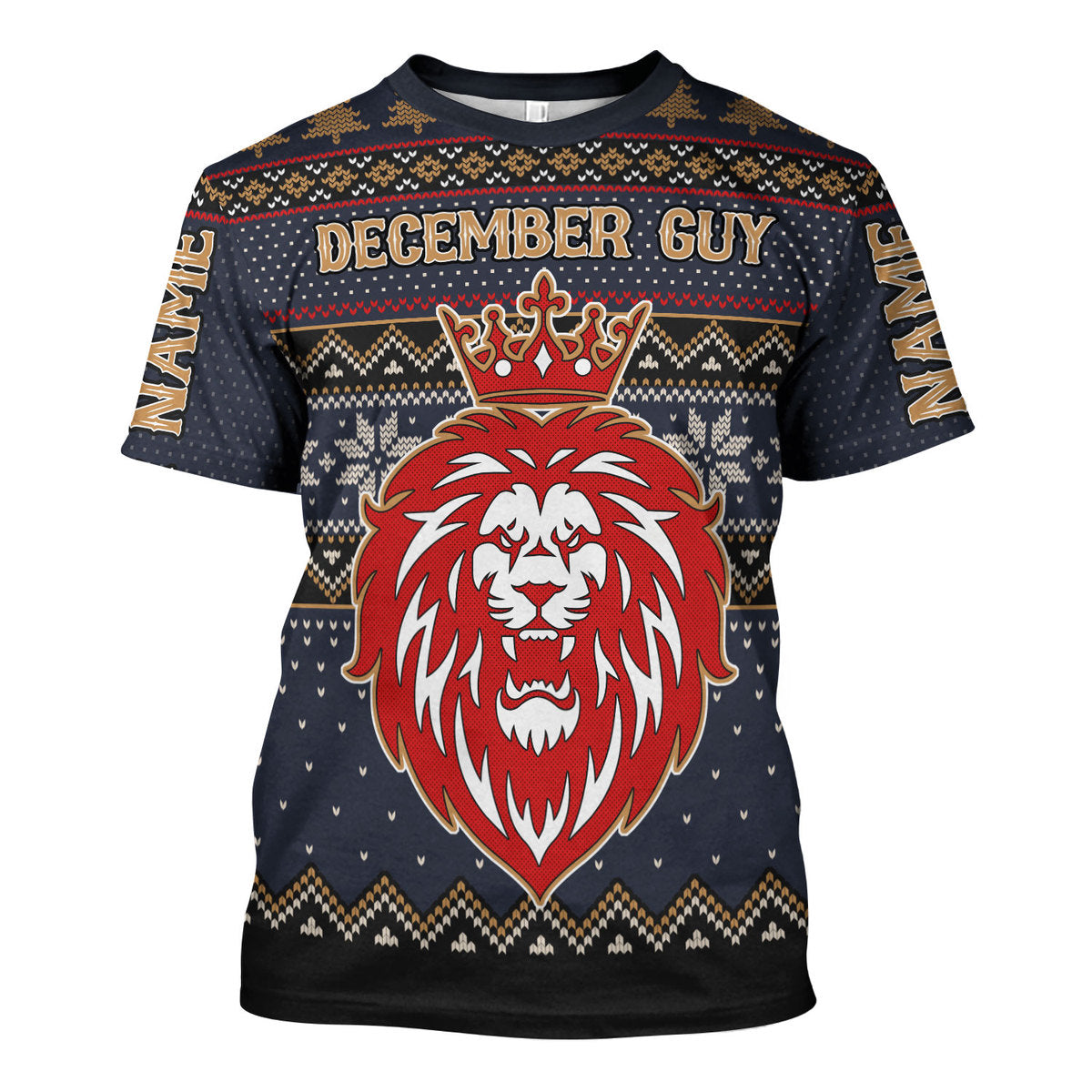 YMskins Personalized T-shirt December King All Over Printed