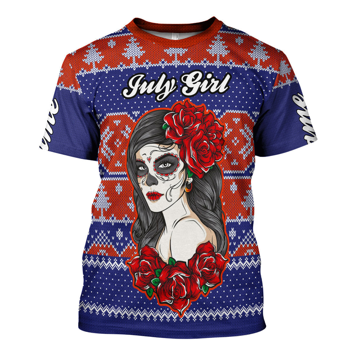 YMskins Personalized T-shirt July Girl All Over Printed