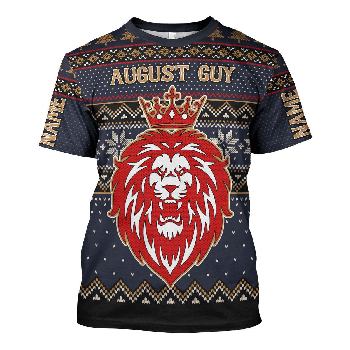 YMskins Personalized T-shirt August Guy All Over Printed