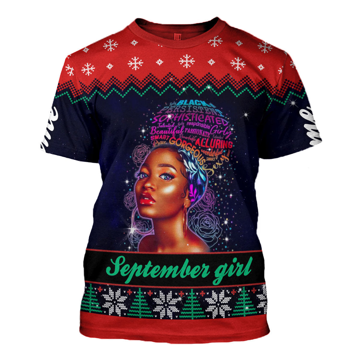 YMskins Personalized T-shirt September Girl All Over Printed
