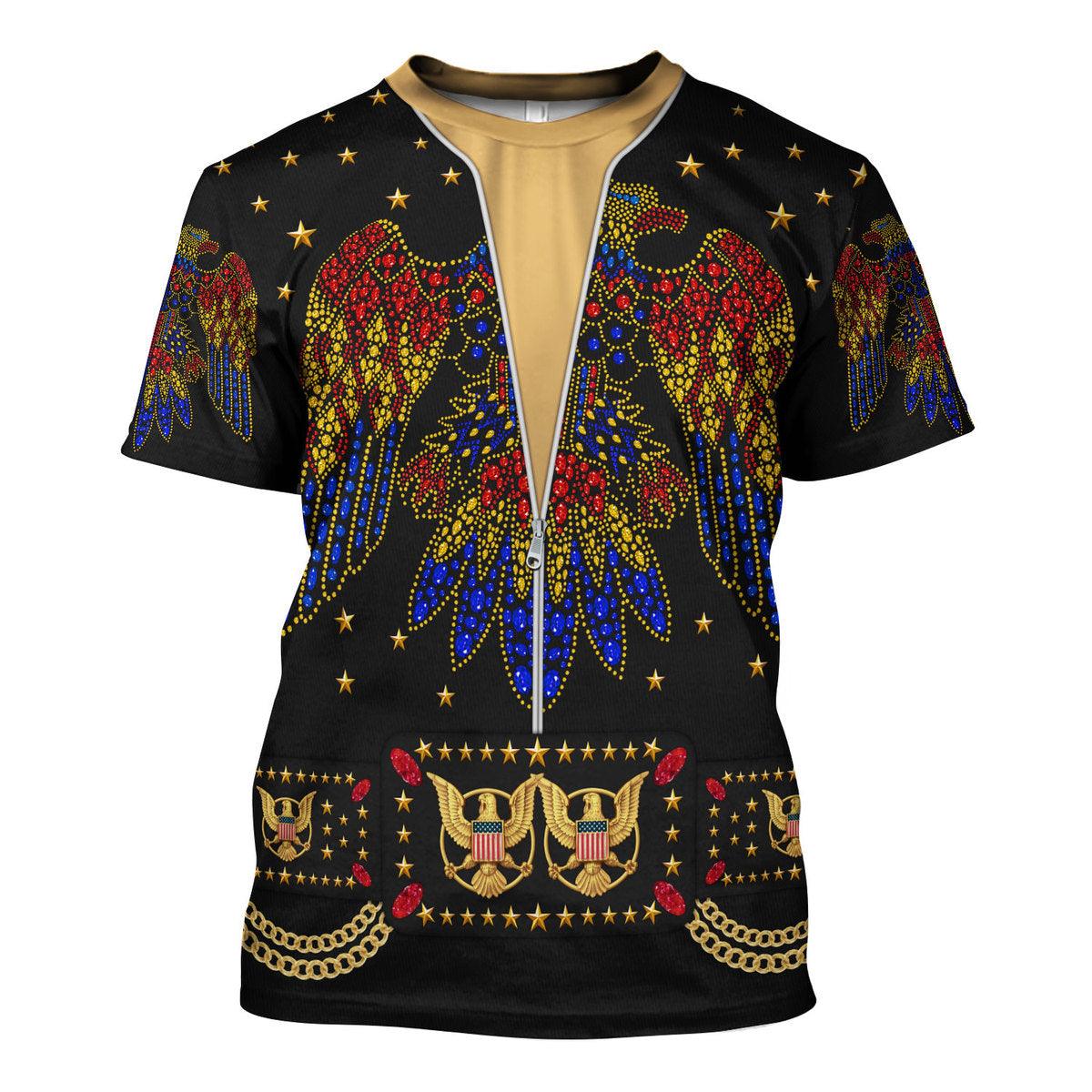 Gearhomie Elvis EAGLE Black Costume Hoodie Sweatshirt T-Shirt Sweatpants - Gearhomie.com