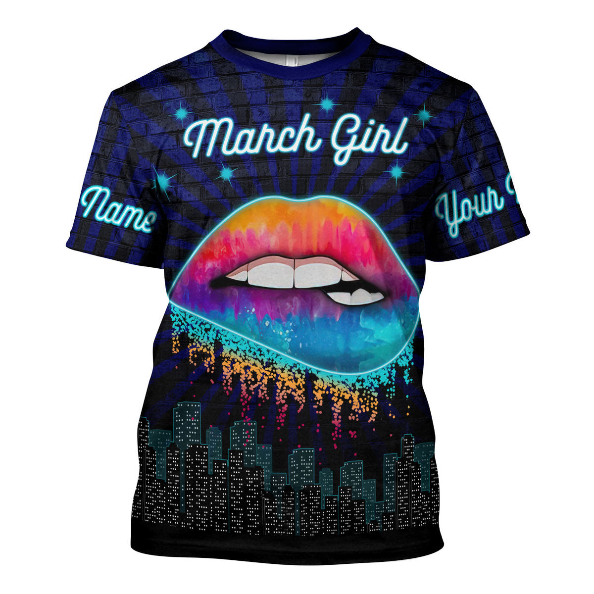 YMskins Personalized Tops March Girl All Over Printed