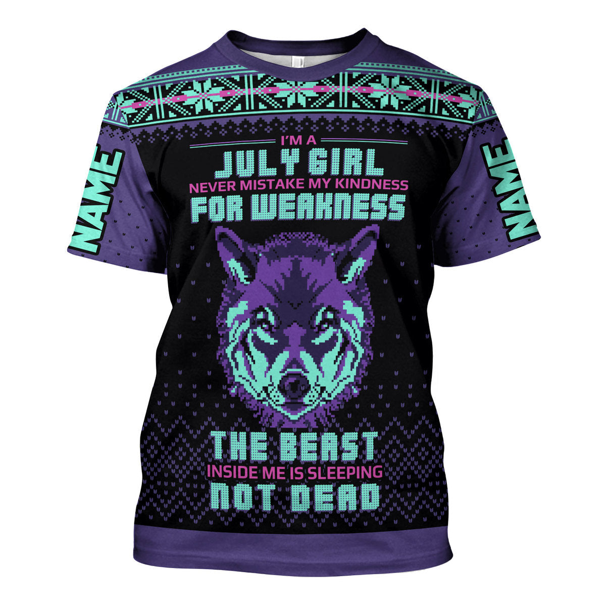 YMskins Personalized Tops July Girl All Over Printed