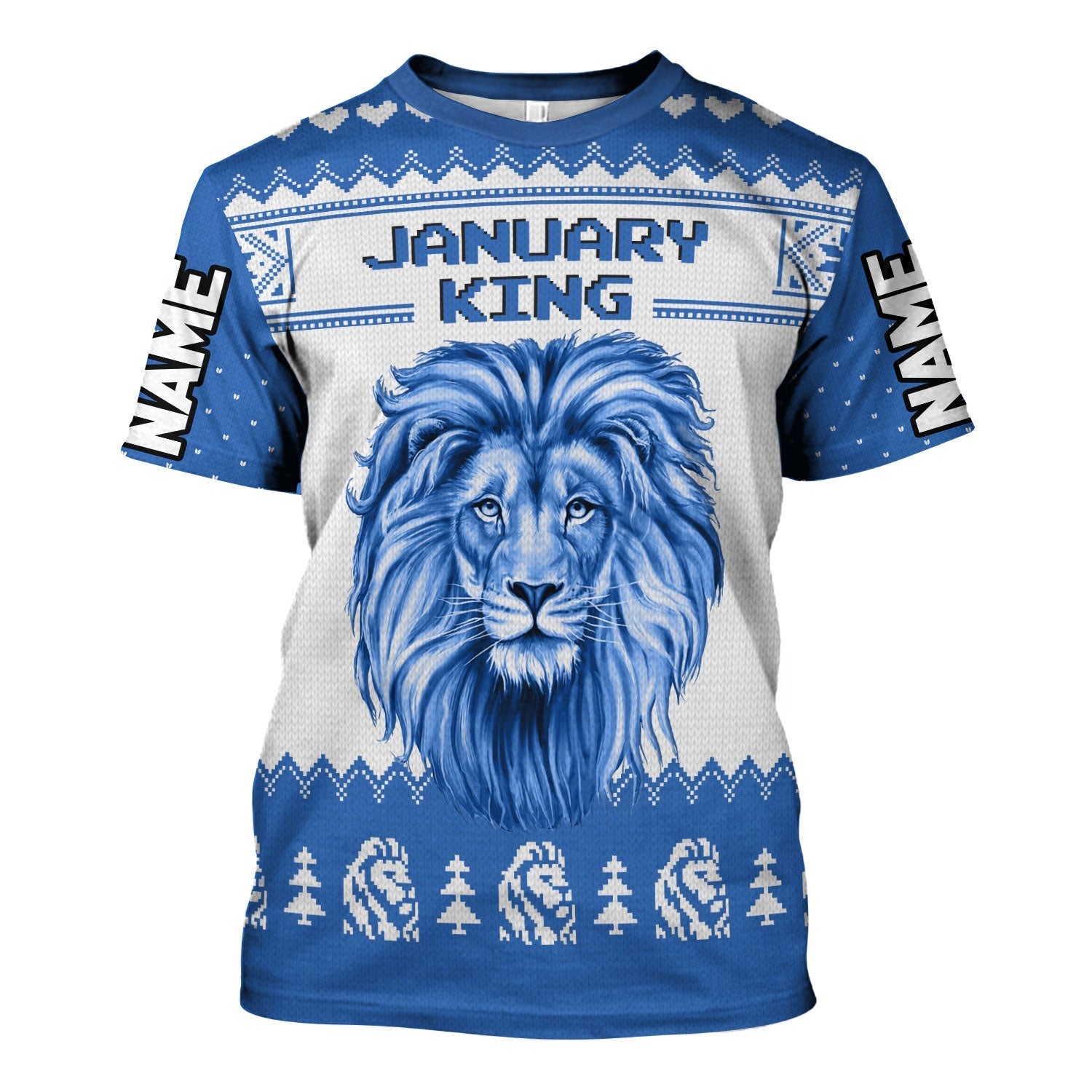 YMskins Personalized T-Shirt January Guy All Over Printed