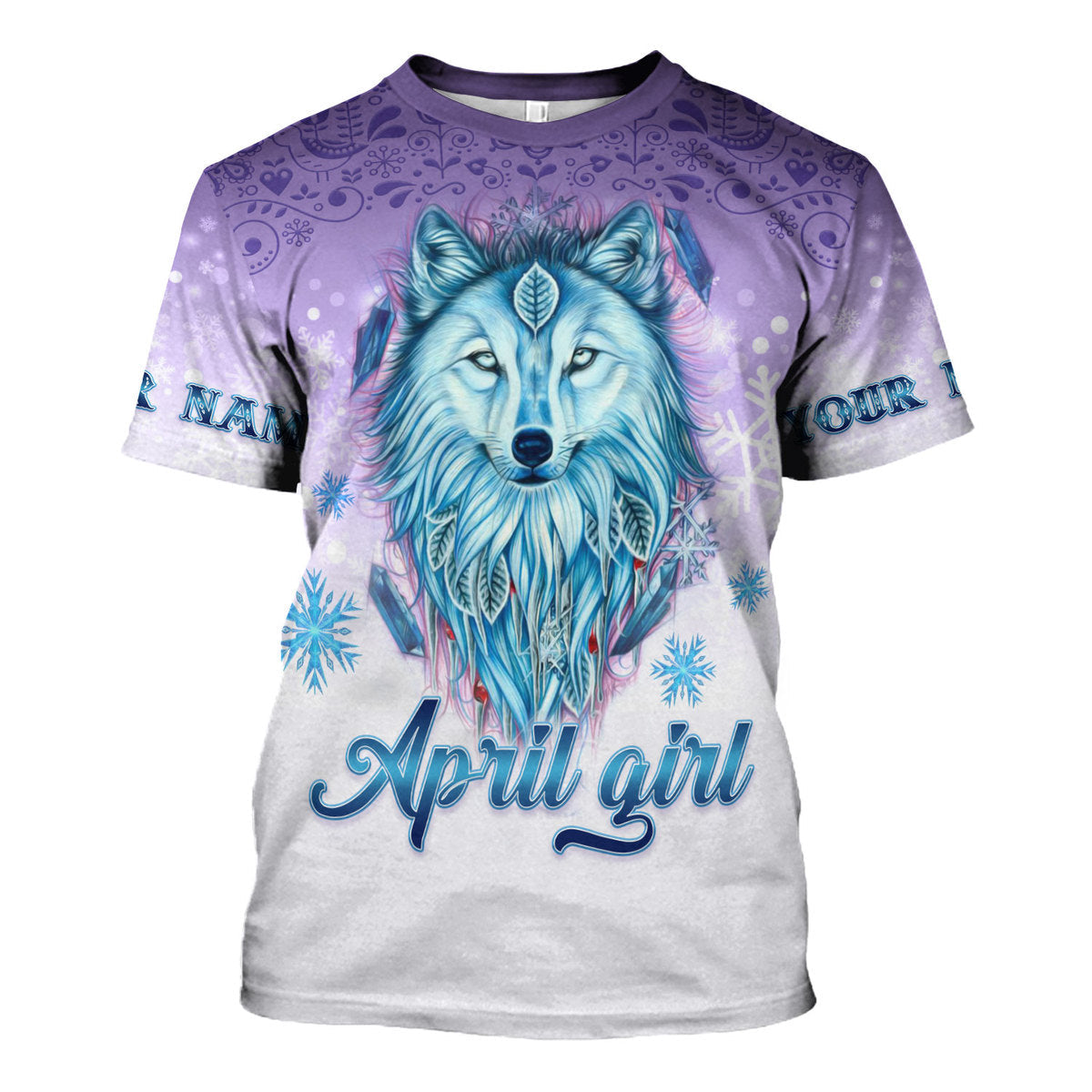 YMskins Personalized Tops I'm An April Queen All Over Printed