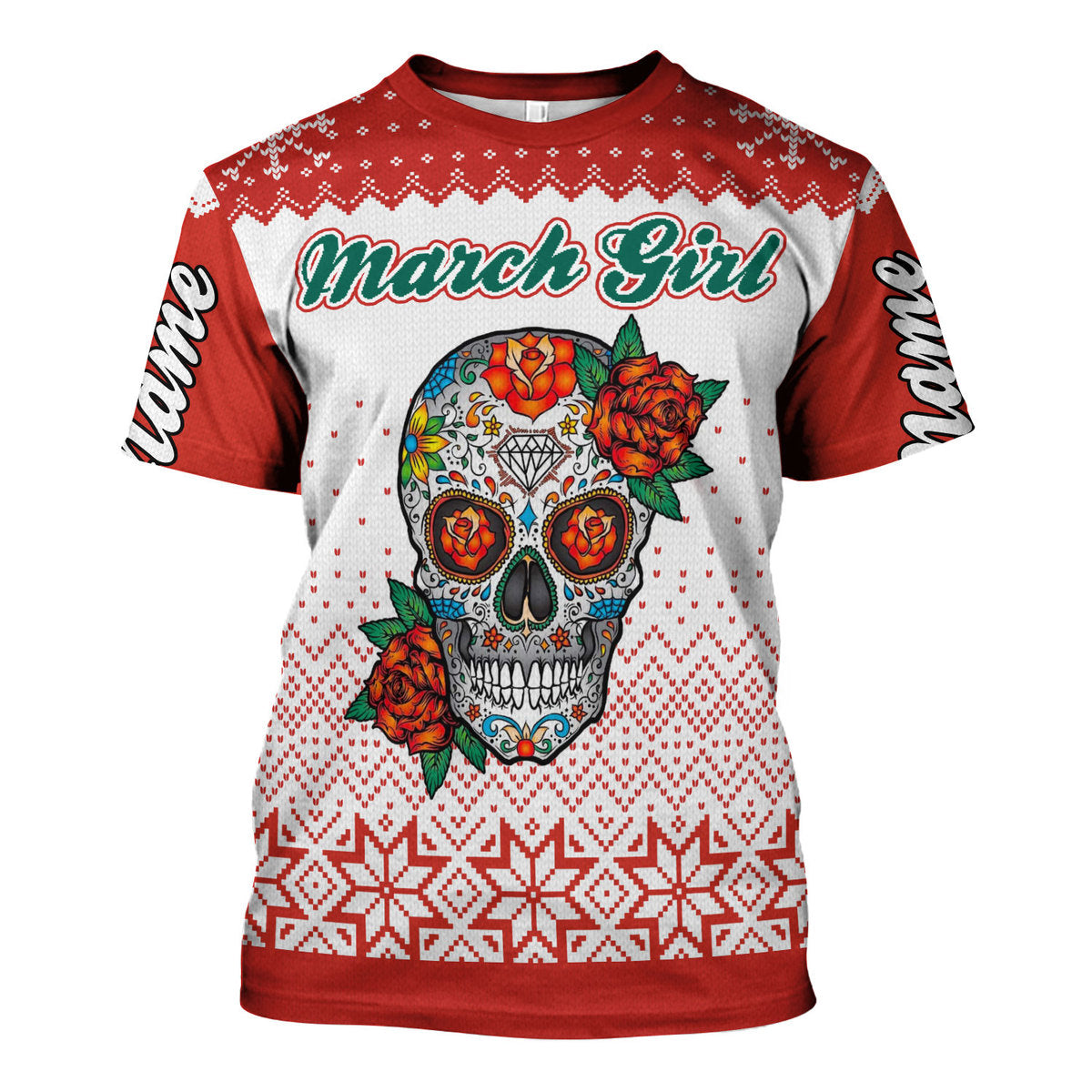 YMskins Personalized Tops March Girl All Over Printed