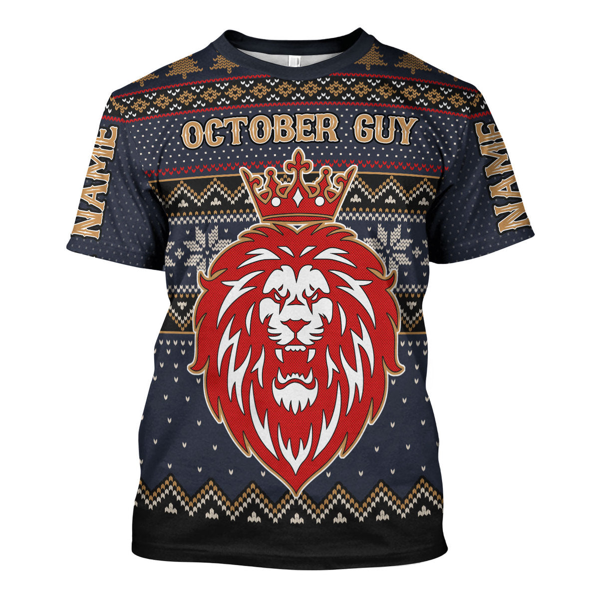 YMskins Personalized T-shirt October King  All Over Printed