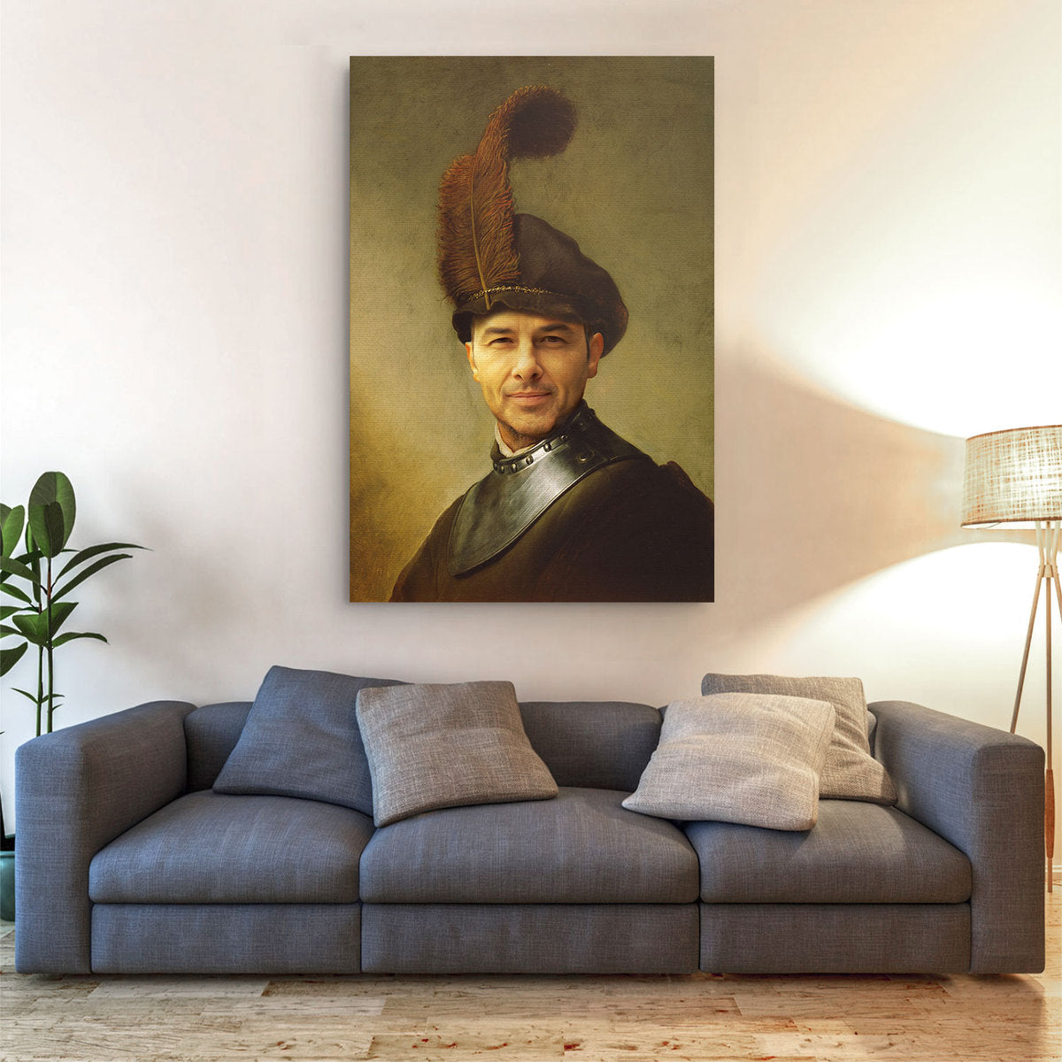 Personalized Canvas - An Old Man In Military Costume