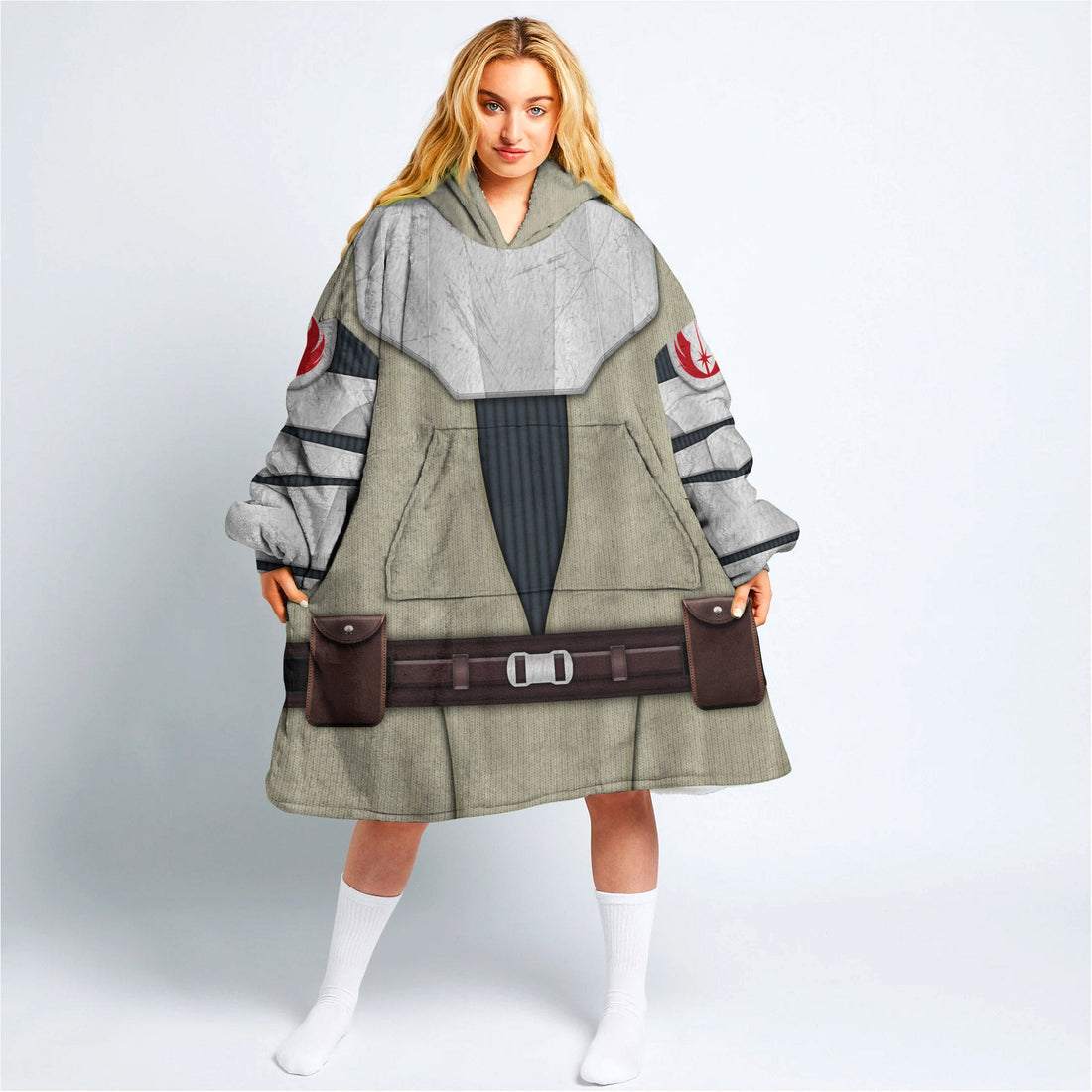 MakerHuman General Kenobi Cosplay & Costume Over Size Hoodie Fleece One Size