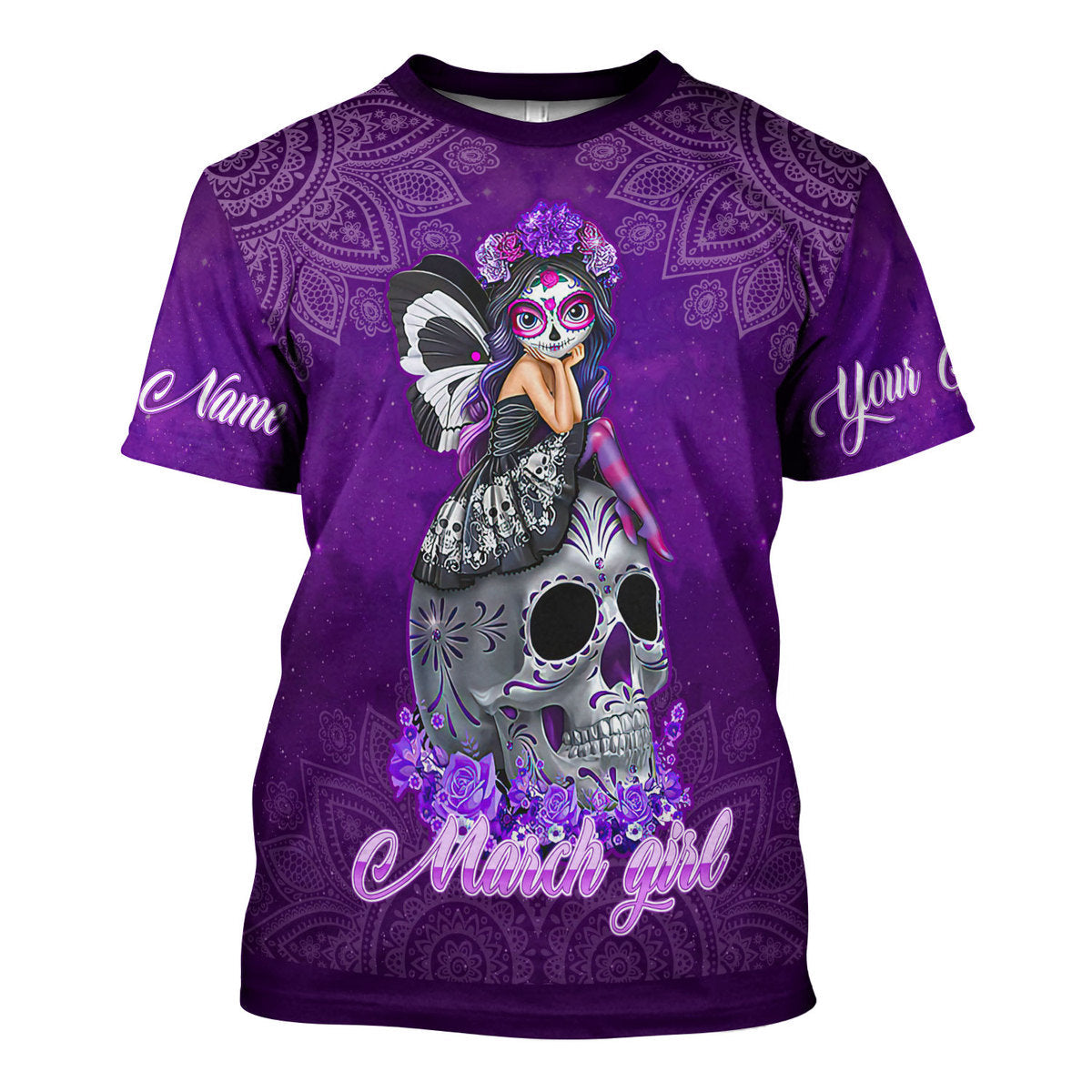 YMskins Personalized Tops March Girl I Have Tattoos All Over Printed