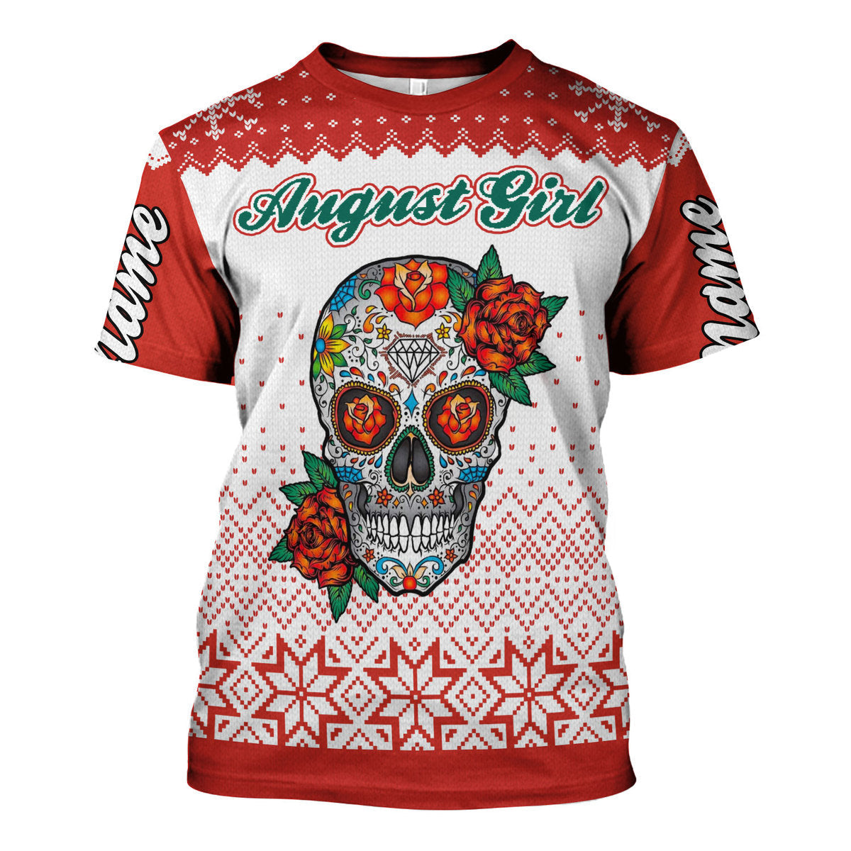 YMskins Personalized Tops August Girl All Over Printed