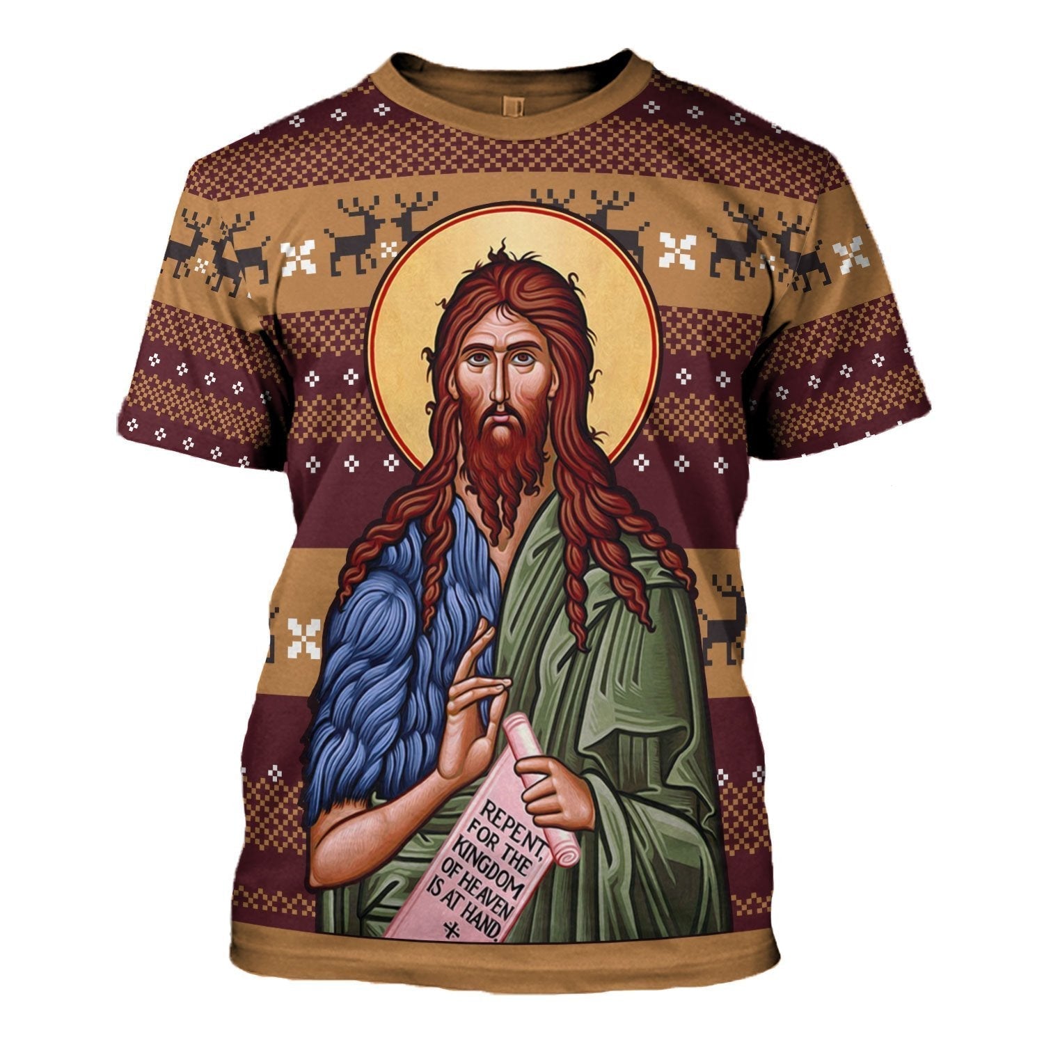 YMskins Unisex T-shirt St. John the Baptist 3D Apparel