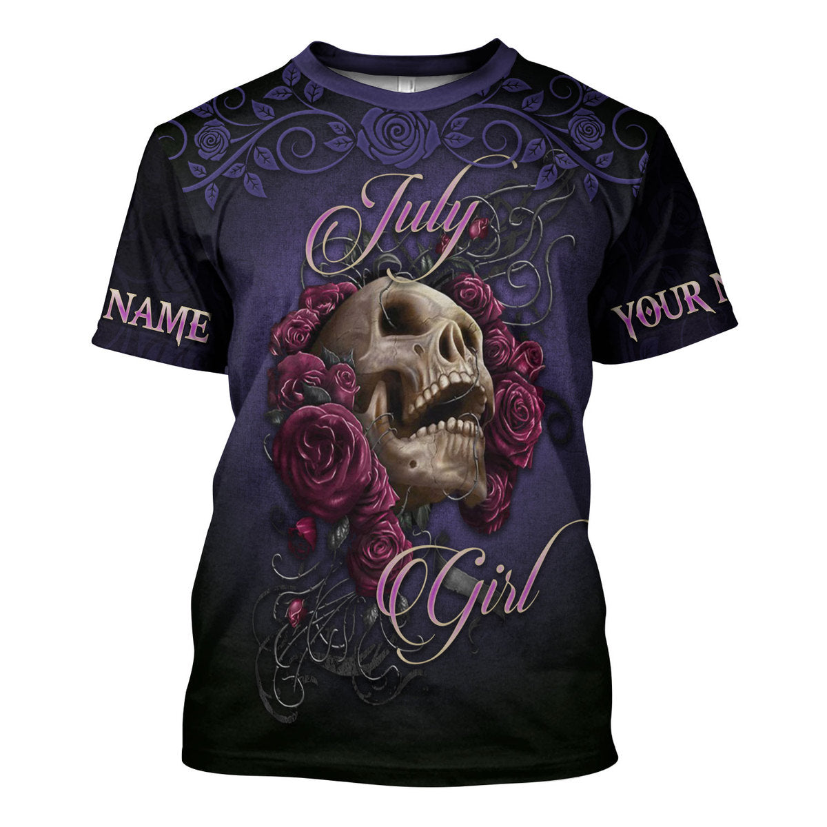 YMskins Personalized Tops I'm A July Girl All Over Printed