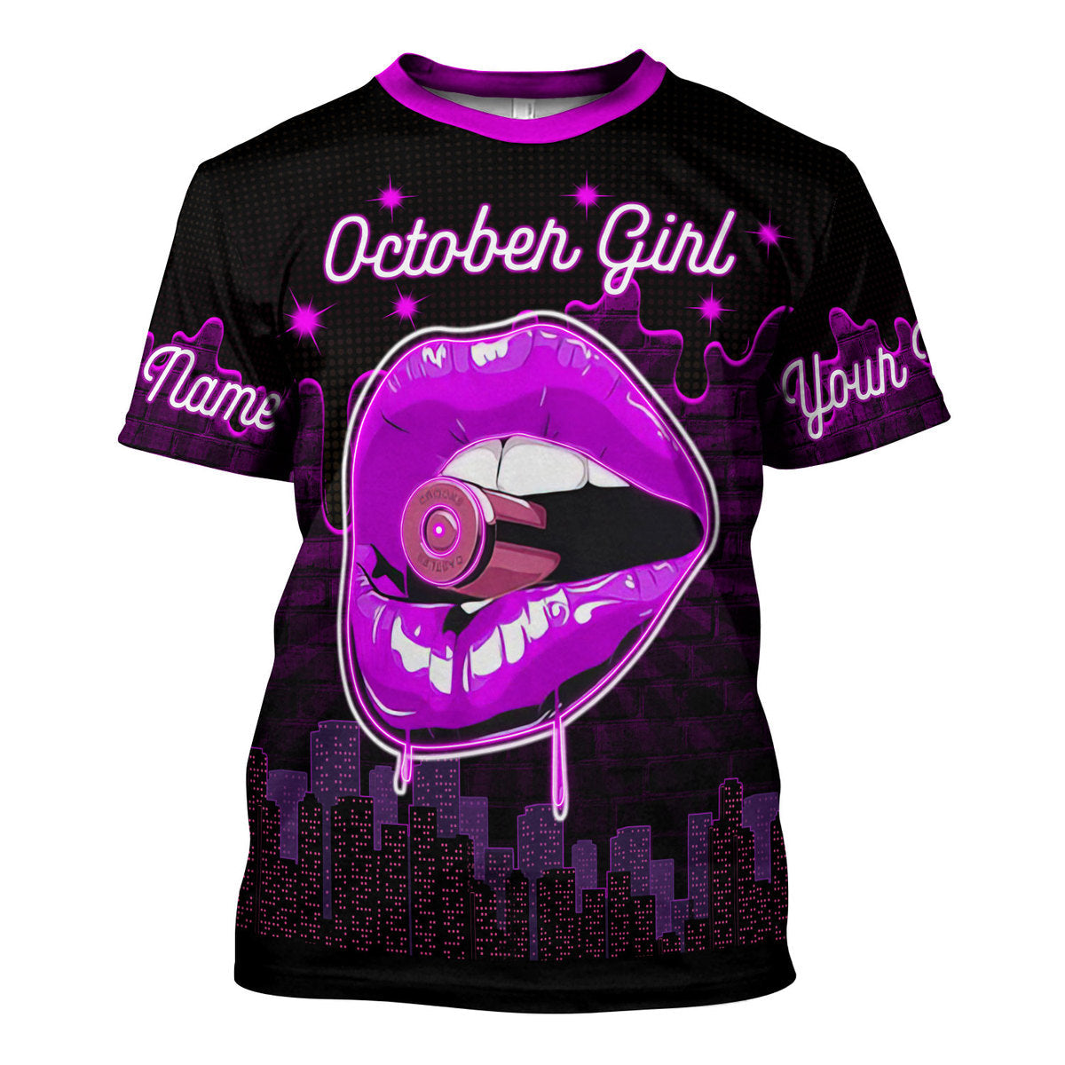 YMskins Personalized Tops  I'm An October Girl All Over Printed