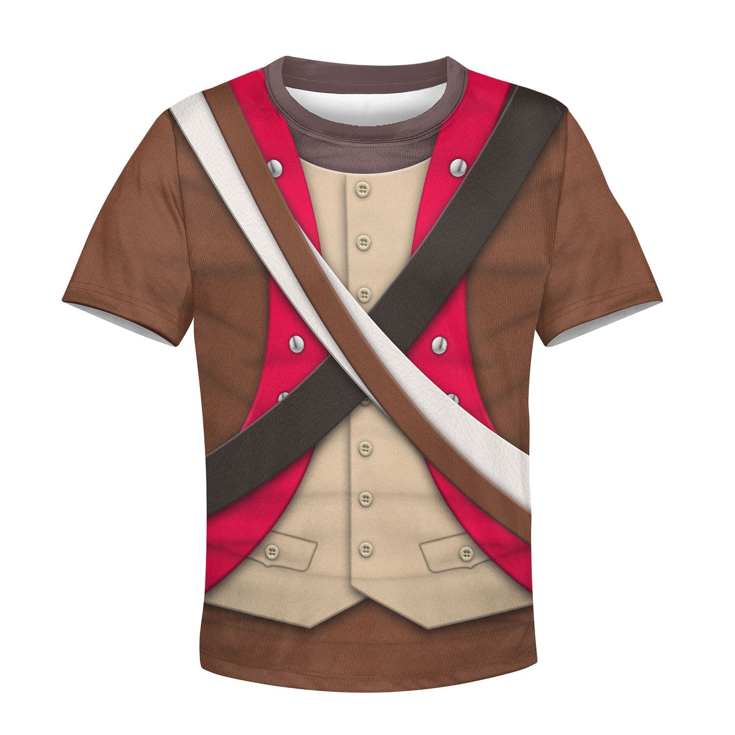 Kid American Infantry-6th Continental Regiment-1776-1783 Cosplay Kid Hoodie Sweatshirt T-Shirt